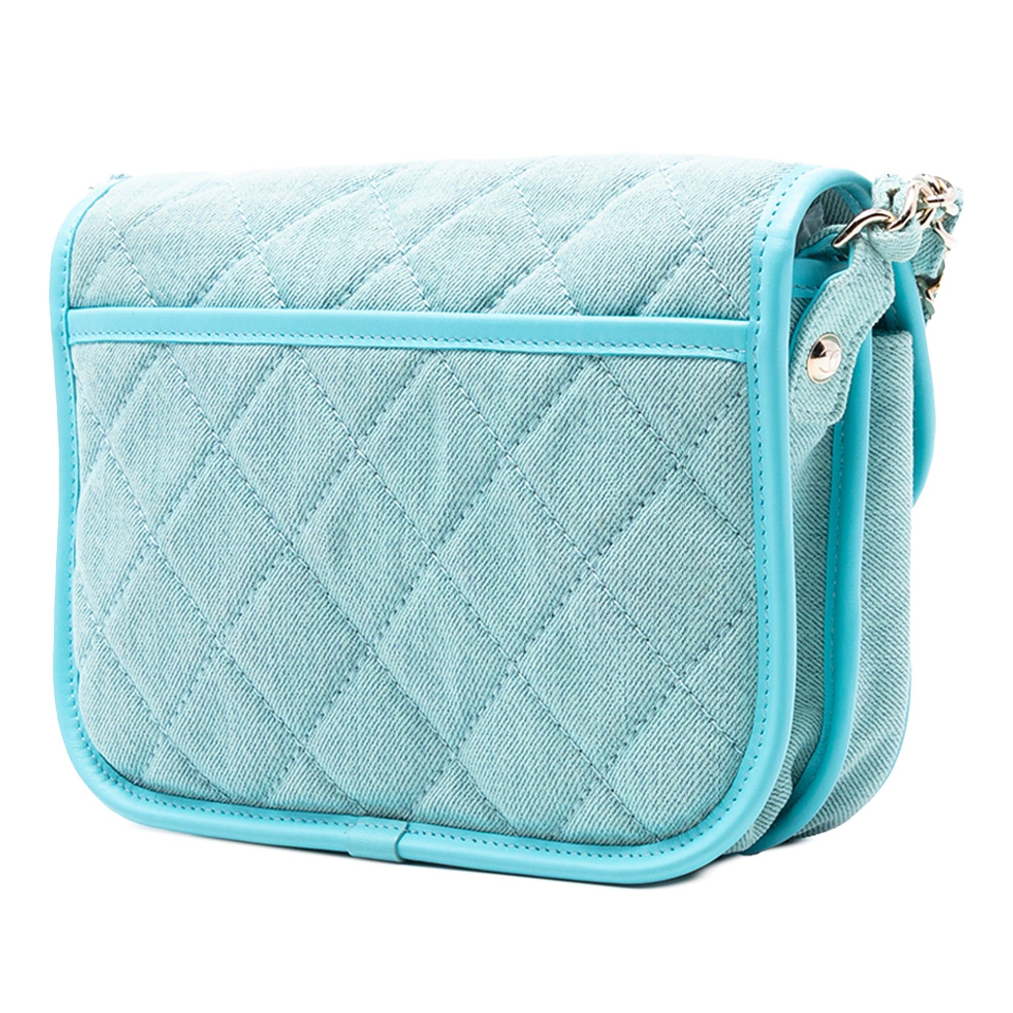 Chanel Small CC Quilted Denim Messenger Flap Size ONE SIZE - 2 Thumbnail
