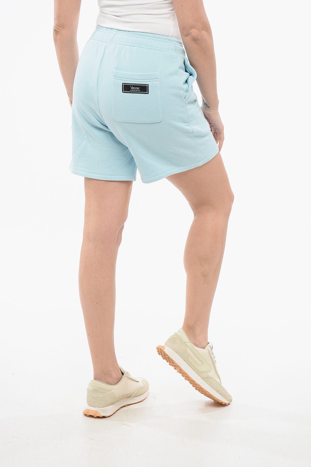 Versace 1978 RE-EDITION Brushed Jersey Shorts Size 30" / US 8 / IT 44 - 2 Thumbnail