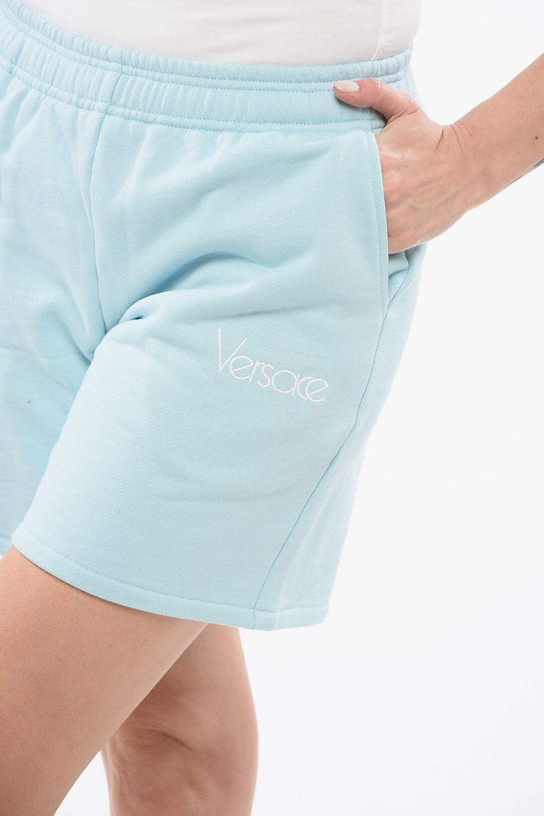 Versace 1978 RE-EDITION Brushed Jersey Shorts Size 30" / US 8 / IT 44 - 3 Thumbnail
