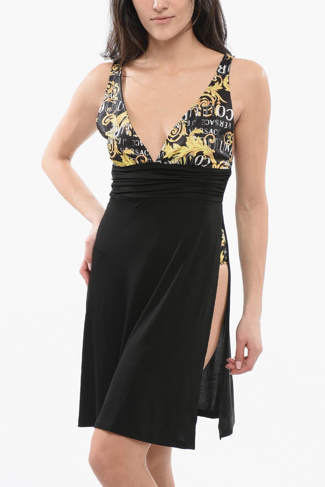 Versace JEANS COUTURE Sleeveless Dress with Baroque Pattern Size M / US 6-8 / IT 42-44 - 4 Thumbnail