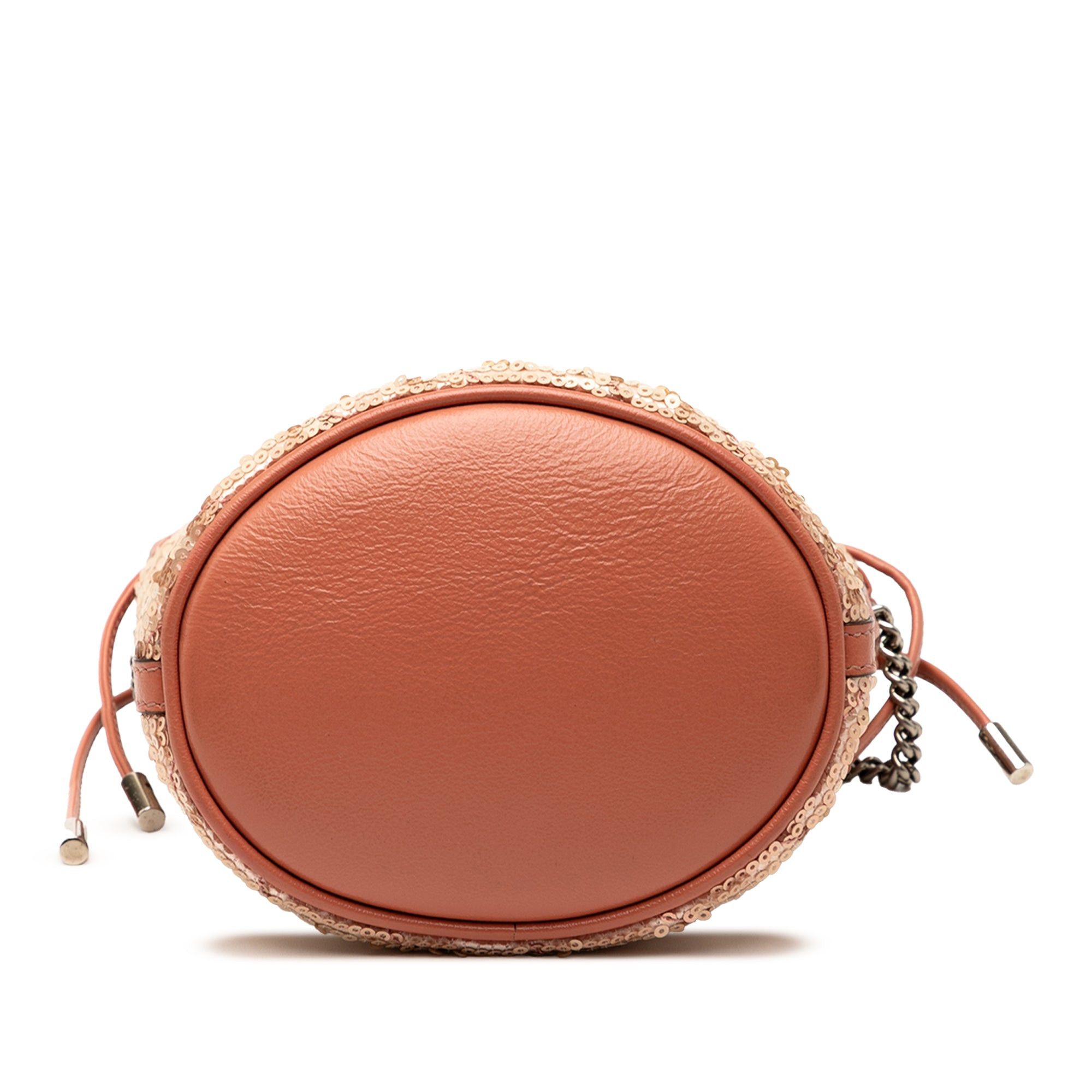 Gucci Small GG Marmont Sequined Diagonal Matelasse Leather Bucket Bag Size ONE SIZE - 3 Thumbnail