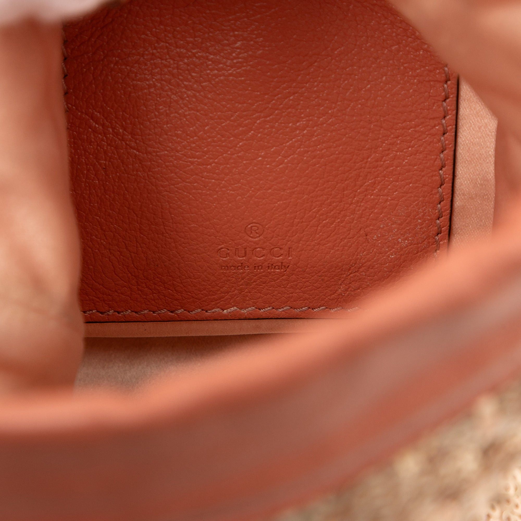 Gucci Small GG Marmont Sequined Diagonal Matelasse Leather Bucket Bag Size ONE SIZE - 4 Thumbnail