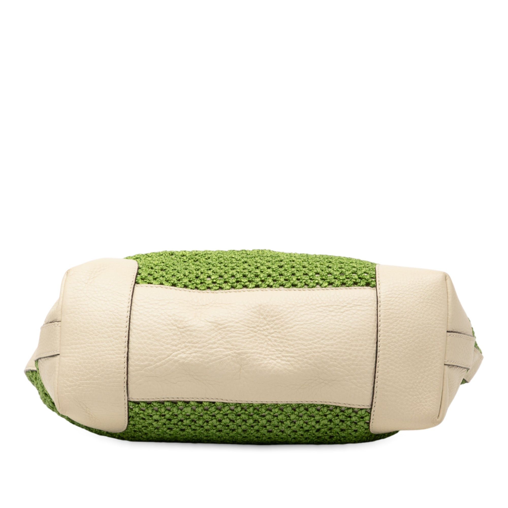 Gucci Large Raffia Bamboo Shopper Tote Size ONE SIZE - 3 Thumbnail