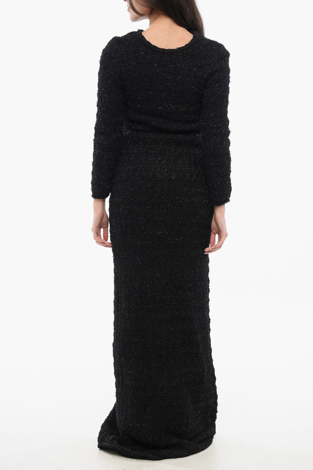 Balenciaga Tweed Dress with Logo Buttons Size S / US 4 / IT 40 - 2 Thumbnail
