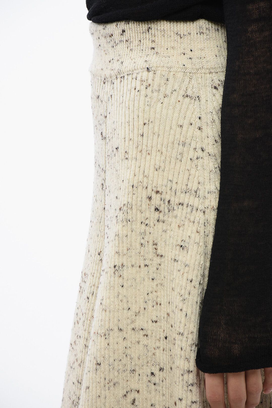Jil Sander Wool Flared Skirt with Spotted Pattern Size 24" / US 00 / IT 34 - 3 Thumbnail