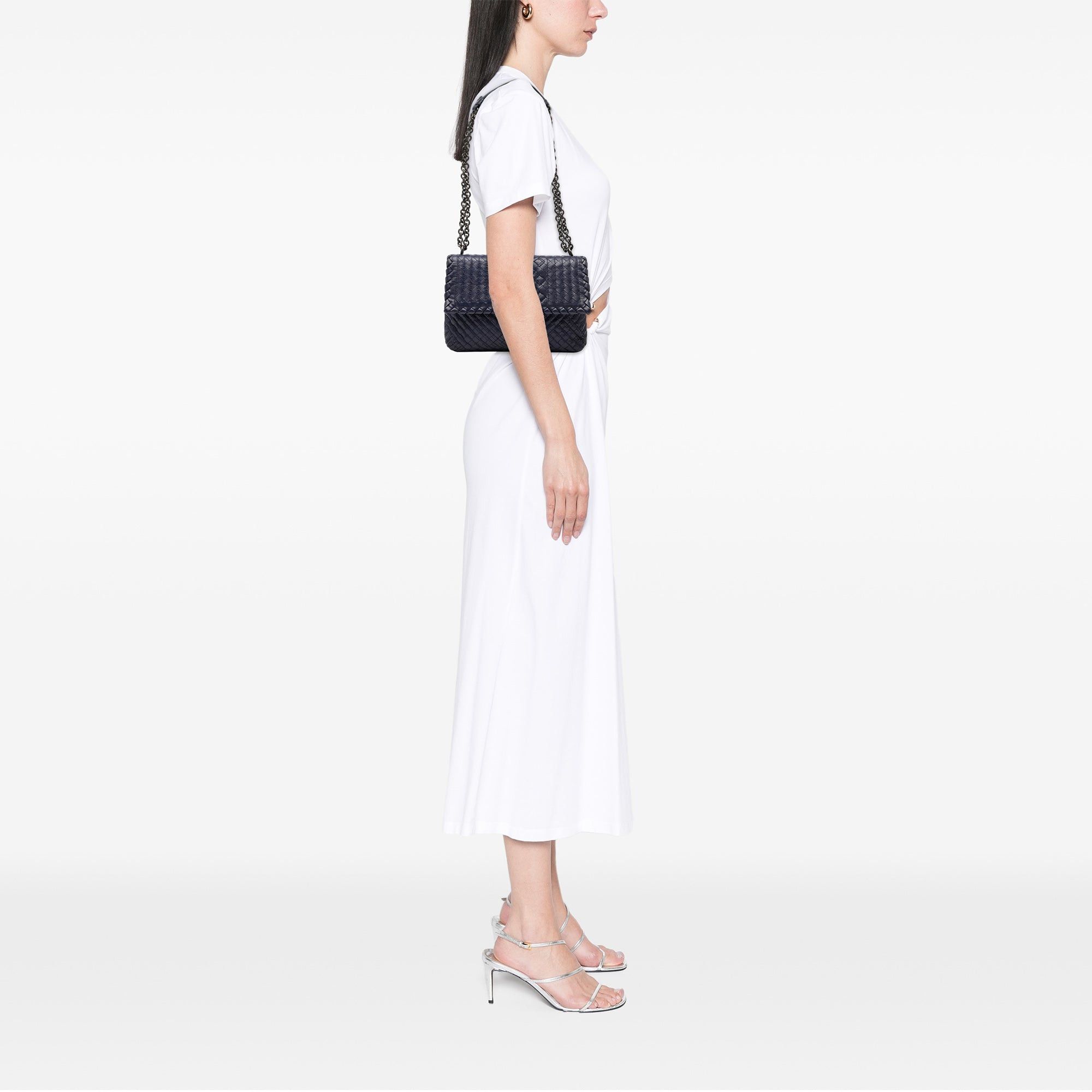 Bottega Veneta Small Nappa Intrecciato Stitched Olimpia Shoulder Bag Size ONE SIZE - 7 Thumbnail