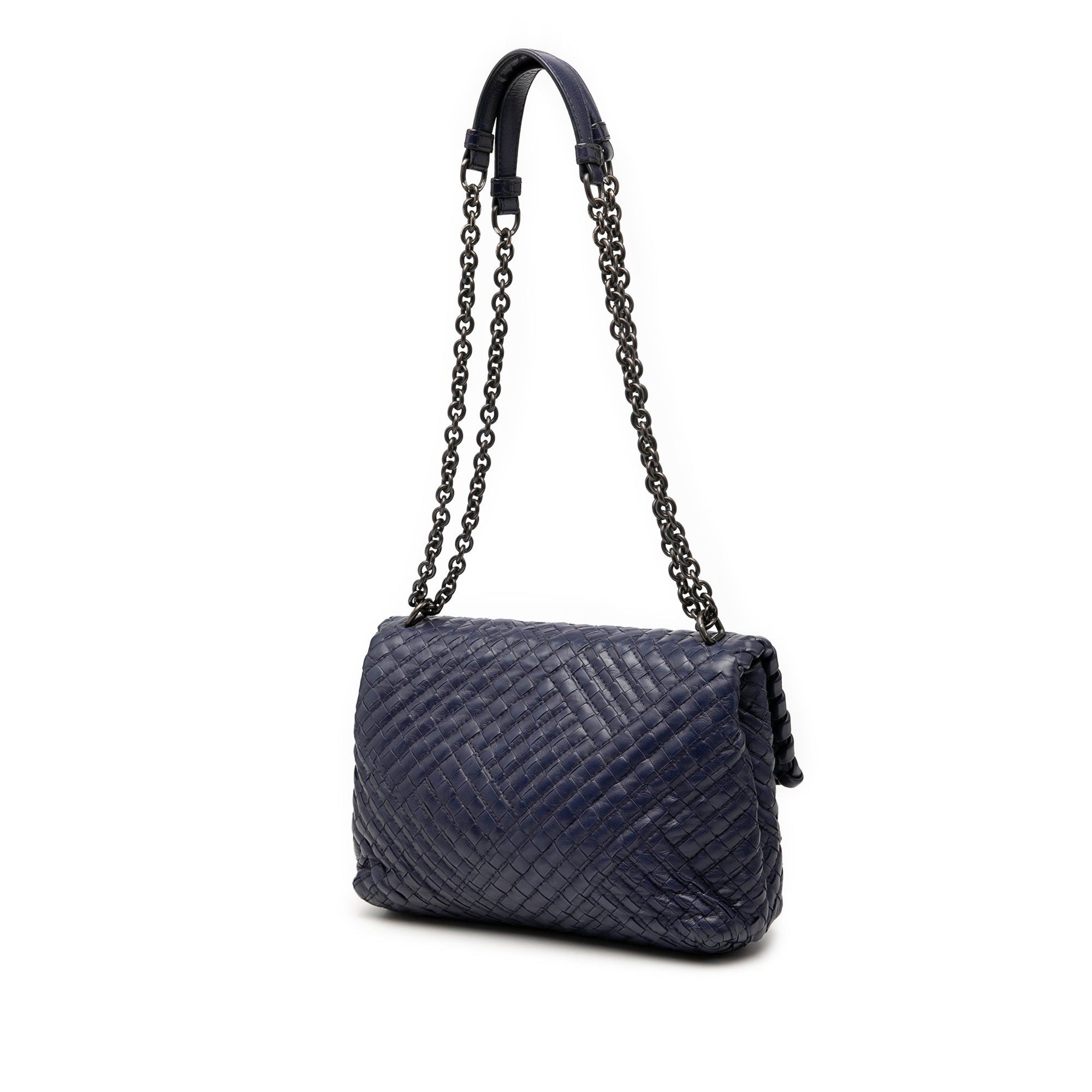 Bottega Veneta Small Nappa Intrecciato Stitched Olimpia Shoulder Bag Size ONE SIZE - 2 Thumbnail