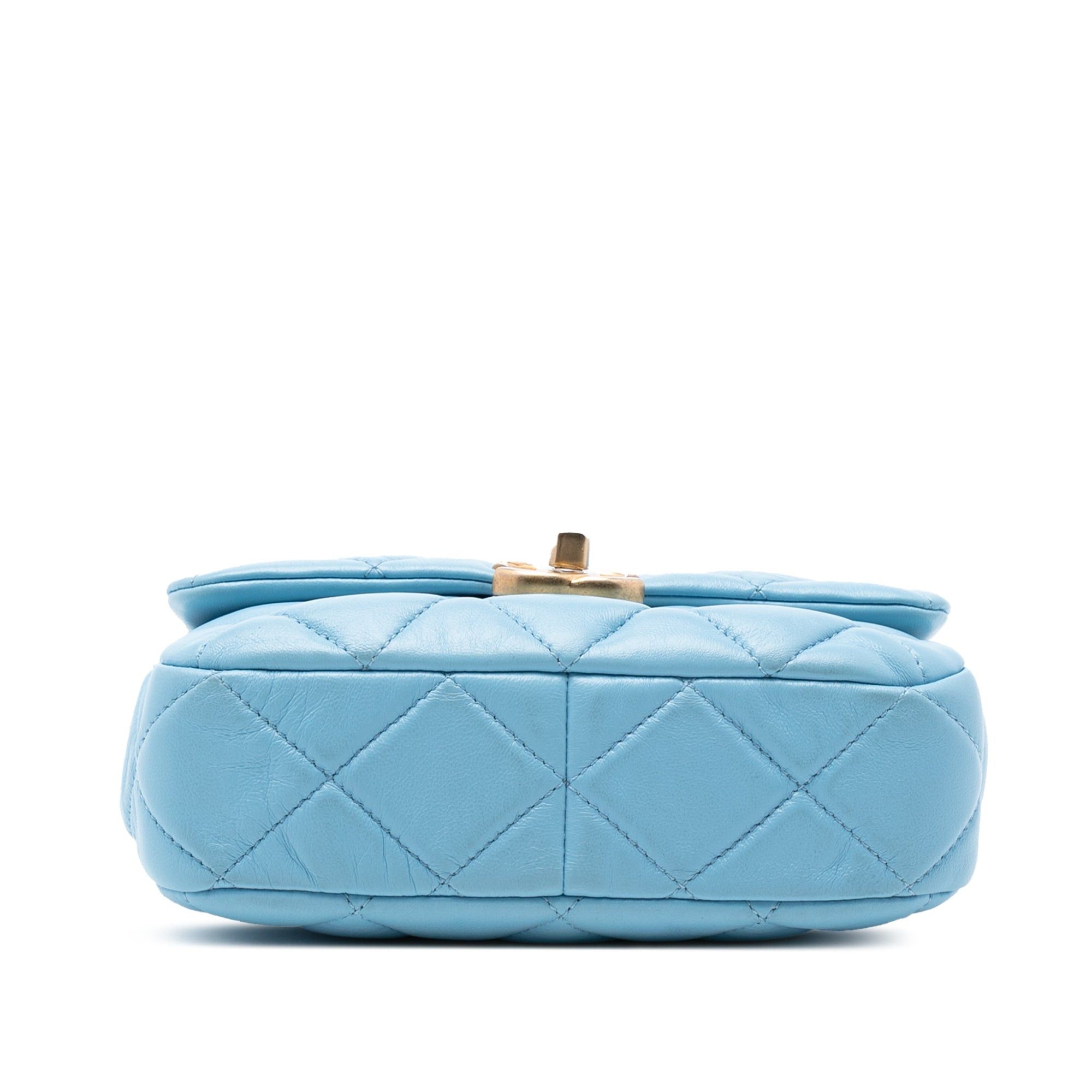 Chanel Mini Quilted Lambskin Lacquered Chain Flap Size ONE SIZE - 3 Thumbnail