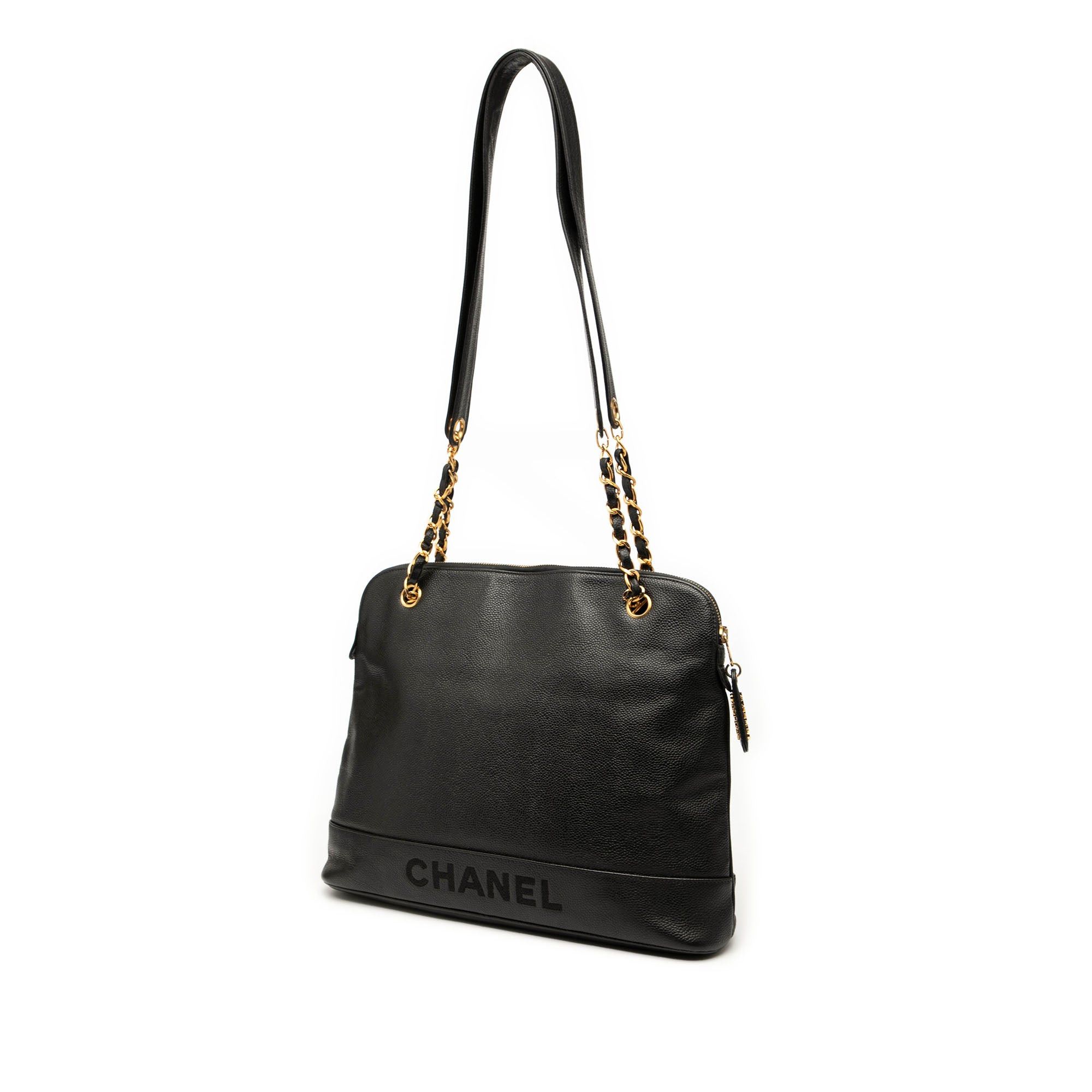 Chanel Caviar Logo Chain Shoulder Bag Size ONE SIZE - 2 Thumbnail