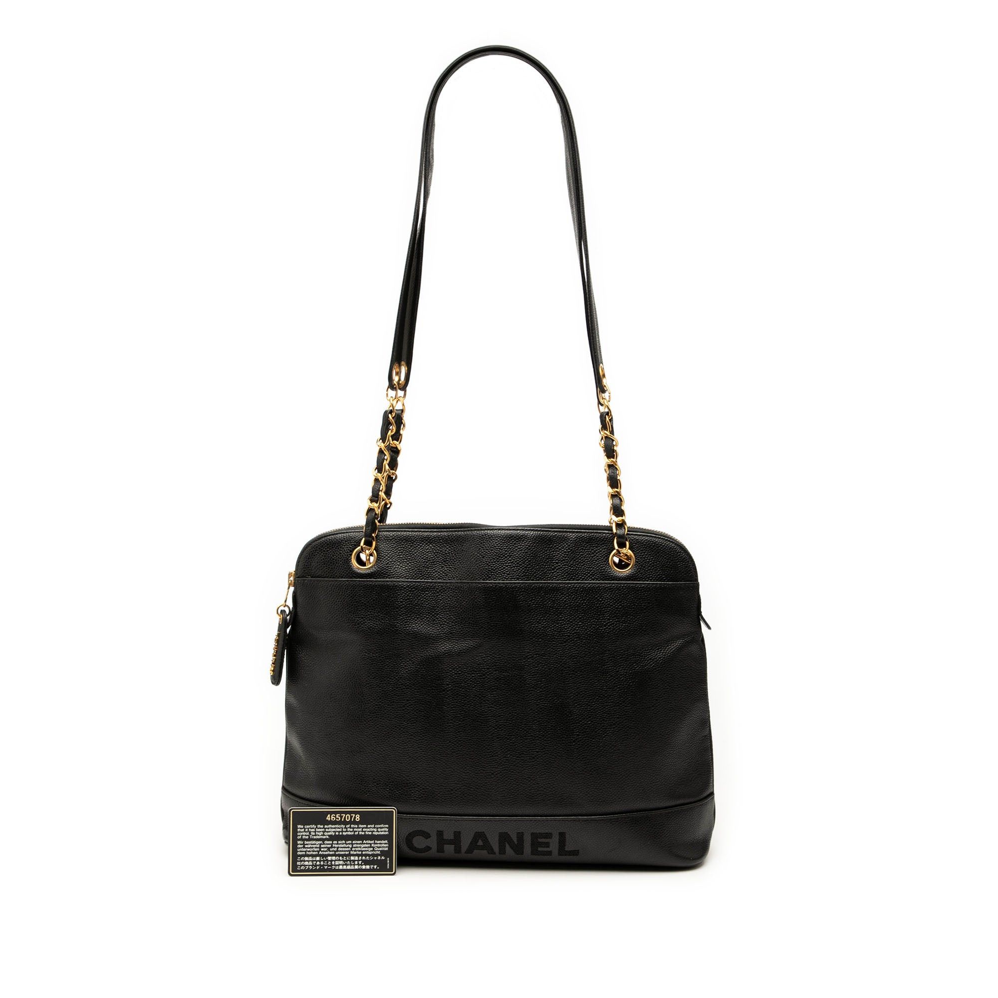 Chanel Caviar Logo Chain Shoulder Bag Size ONE SIZE - 8 Thumbnail