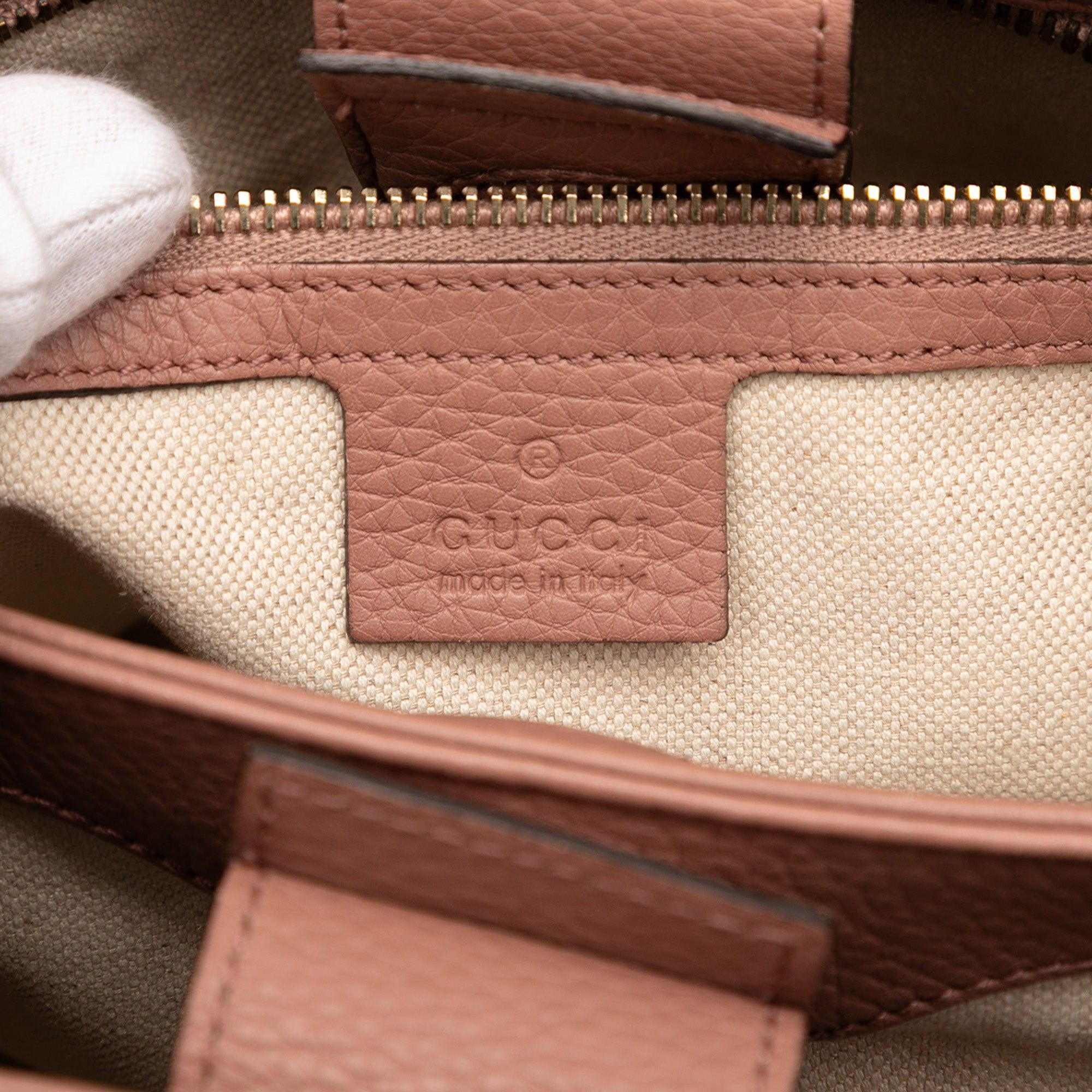 Gucci Small Calfskin Bamboo Shopper Satchel Size ONE SIZE - 5 Thumbnail