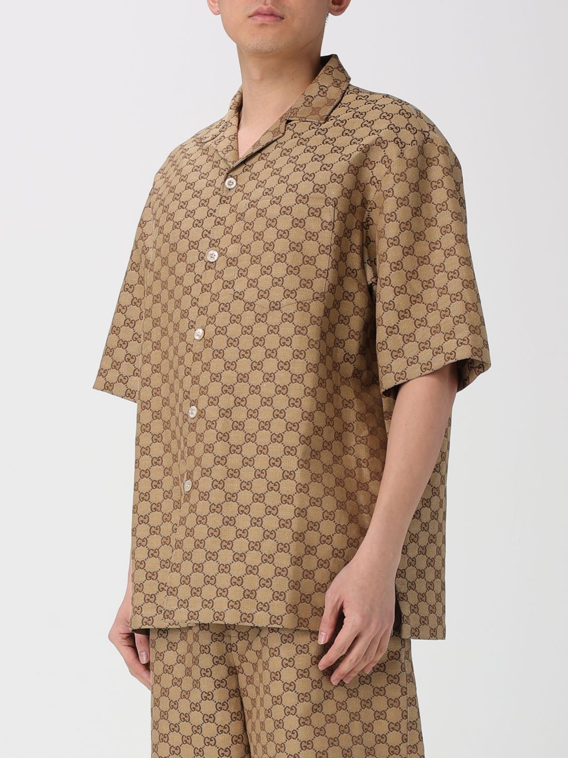Gucci Gucci Shirt Men Camel Size US XXL / EU 58 / 5 - 4 Thumbnail