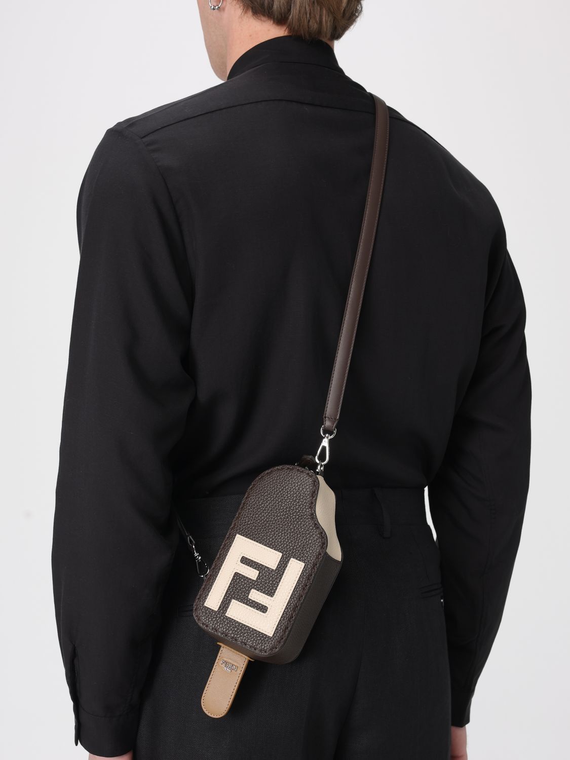 Fendi Fendi Shoulder Bag Men Brown Size ONE SIZE - 2 Thumbnail