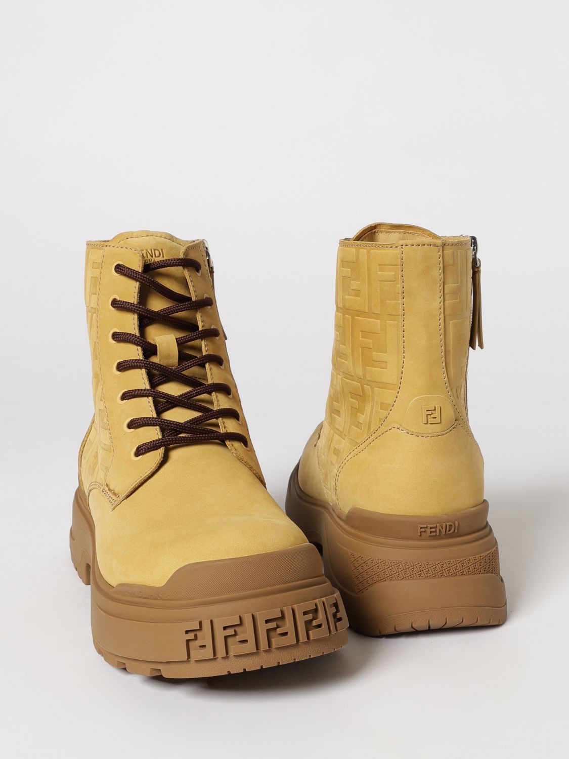 Fendi Fendi Boot Men Ocher Size US 7 / EU 40 - 4 Thumbnail