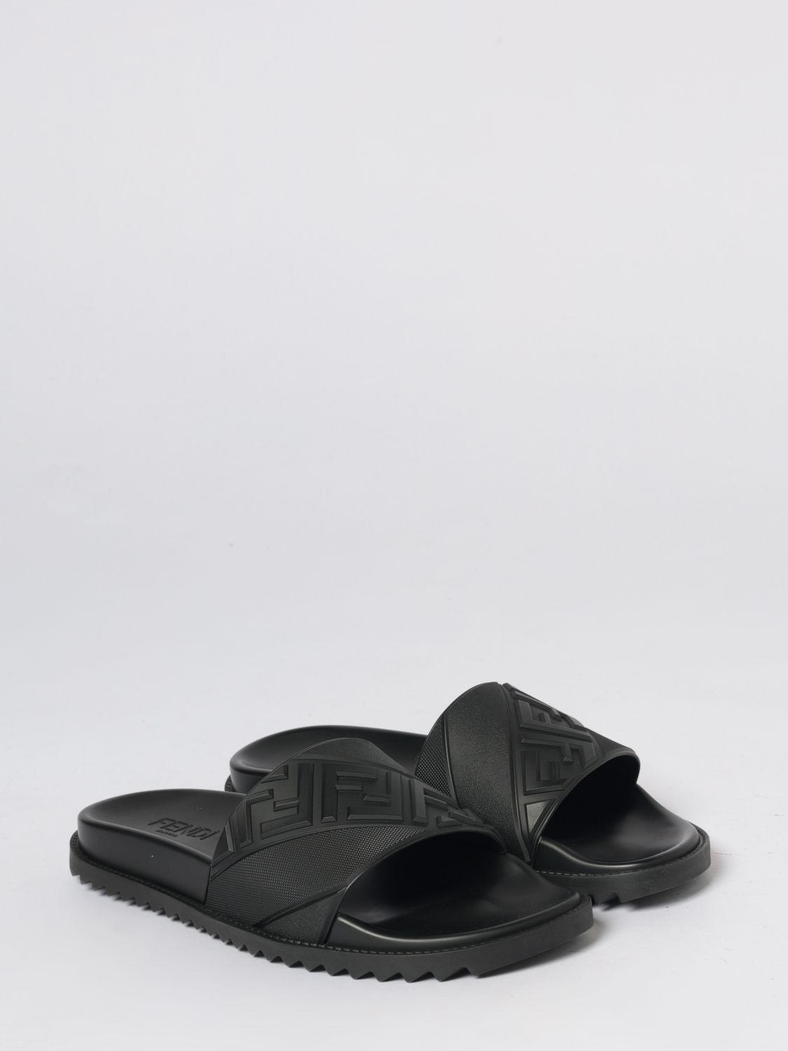 Fendi Fendi Sandals Men Black Size US 12 / EU 45 - 2 Thumbnail