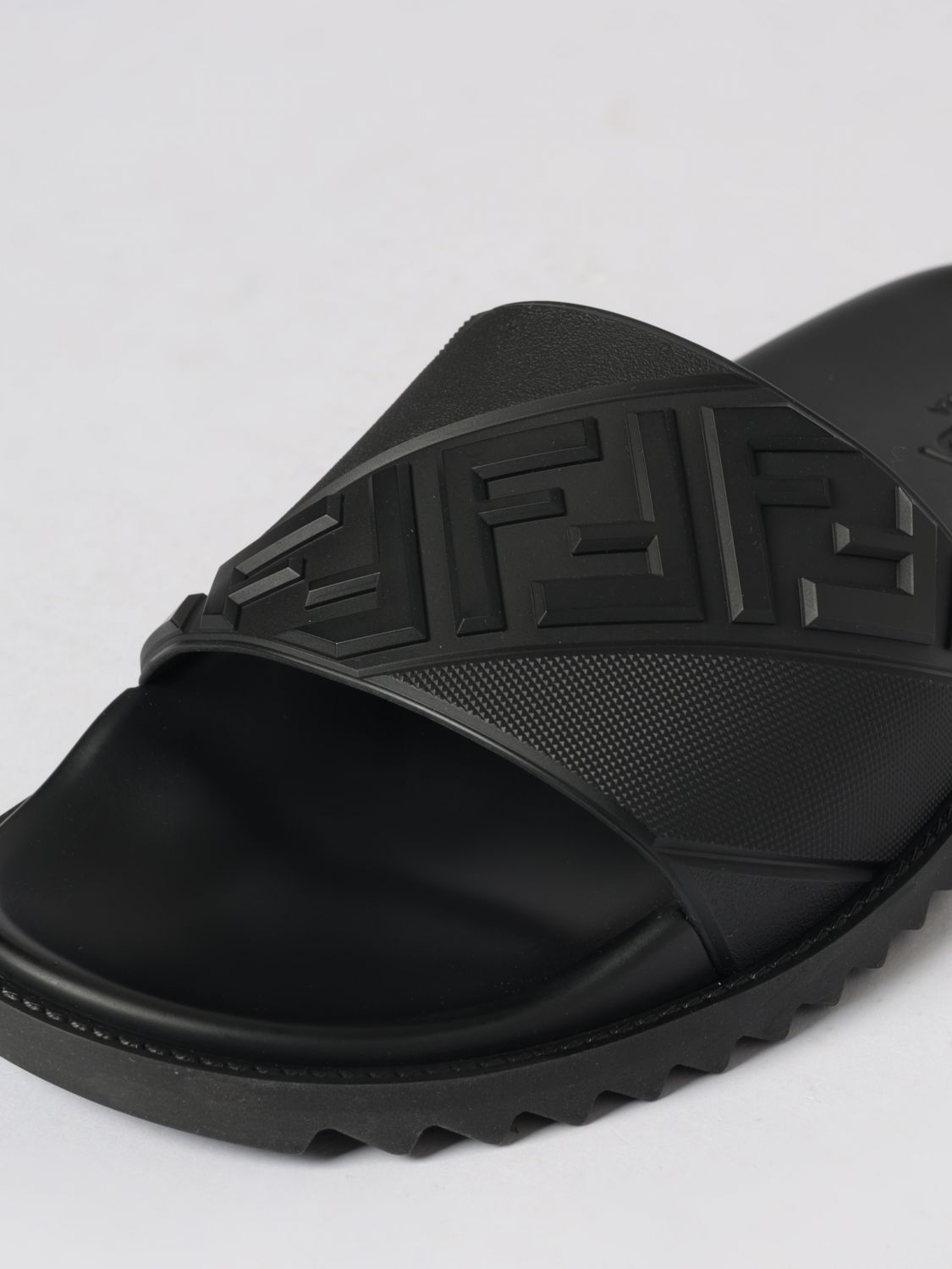 Fendi Fendi Sandals Men Black Size US 12 / EU 45 - 4 Thumbnail