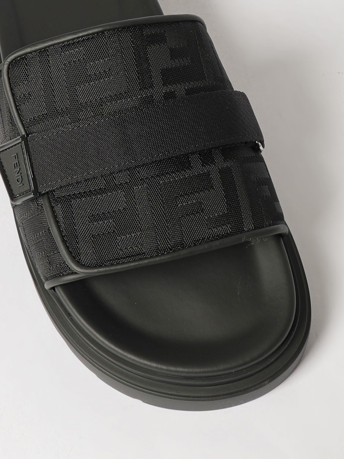 Fendi Fendi Sandals Men Black Size US 8 / EU 41 - 4 Thumbnail