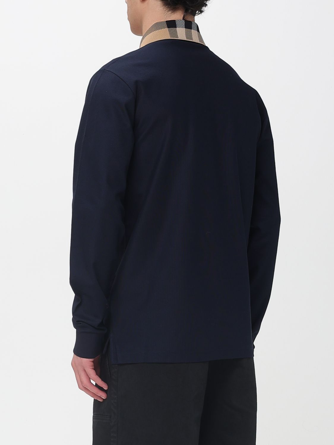 Burberry Burberry Polo Shirt Men Blue Size US XXL / EU 58 / 5 - 3 Thumbnail