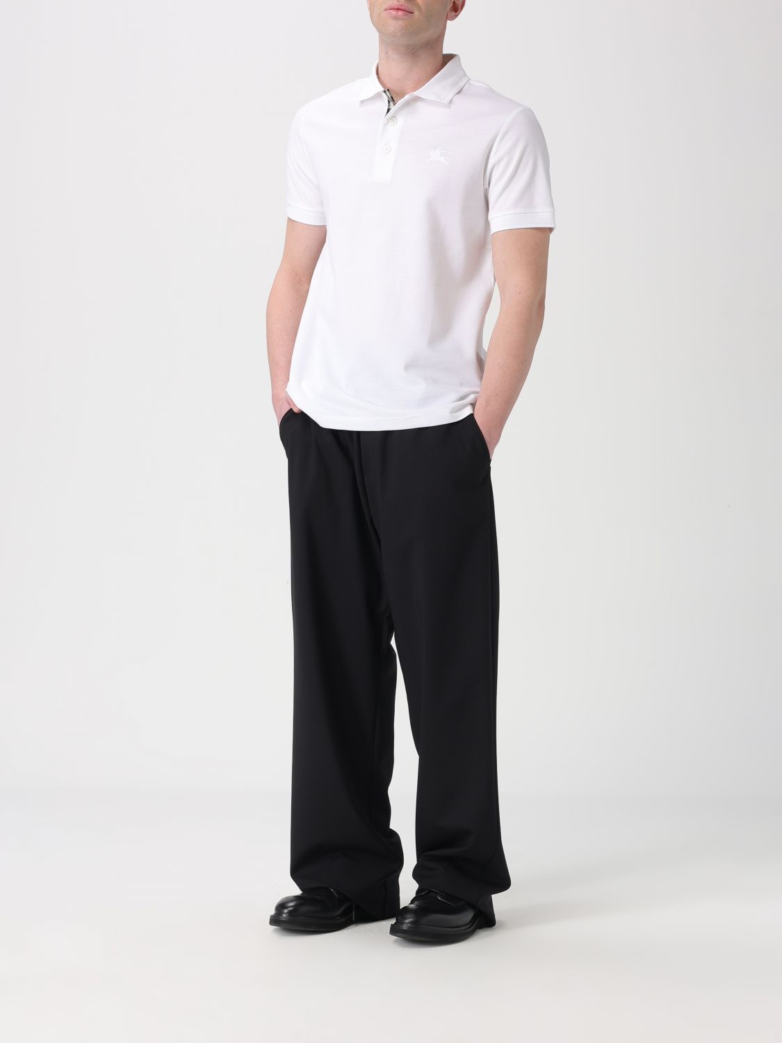 Burberry Burberry Polo Shirt Men White Size US XXL / EU 58 / 5 - 2 Thumbnail