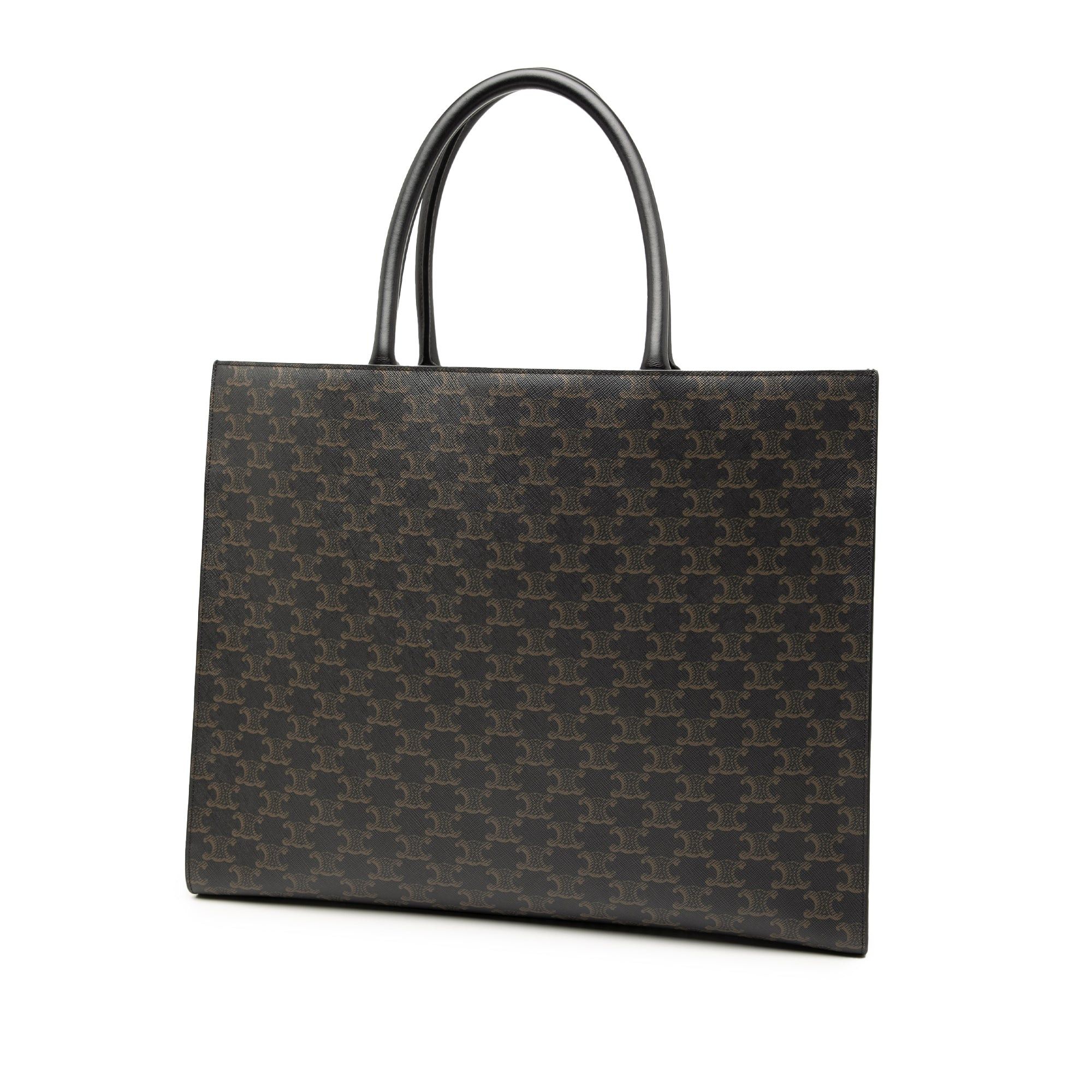 Celine Medium Triomphe Coated Canvas Cabas Horizontal Tote Size ONE SIZE - 2 Thumbnail