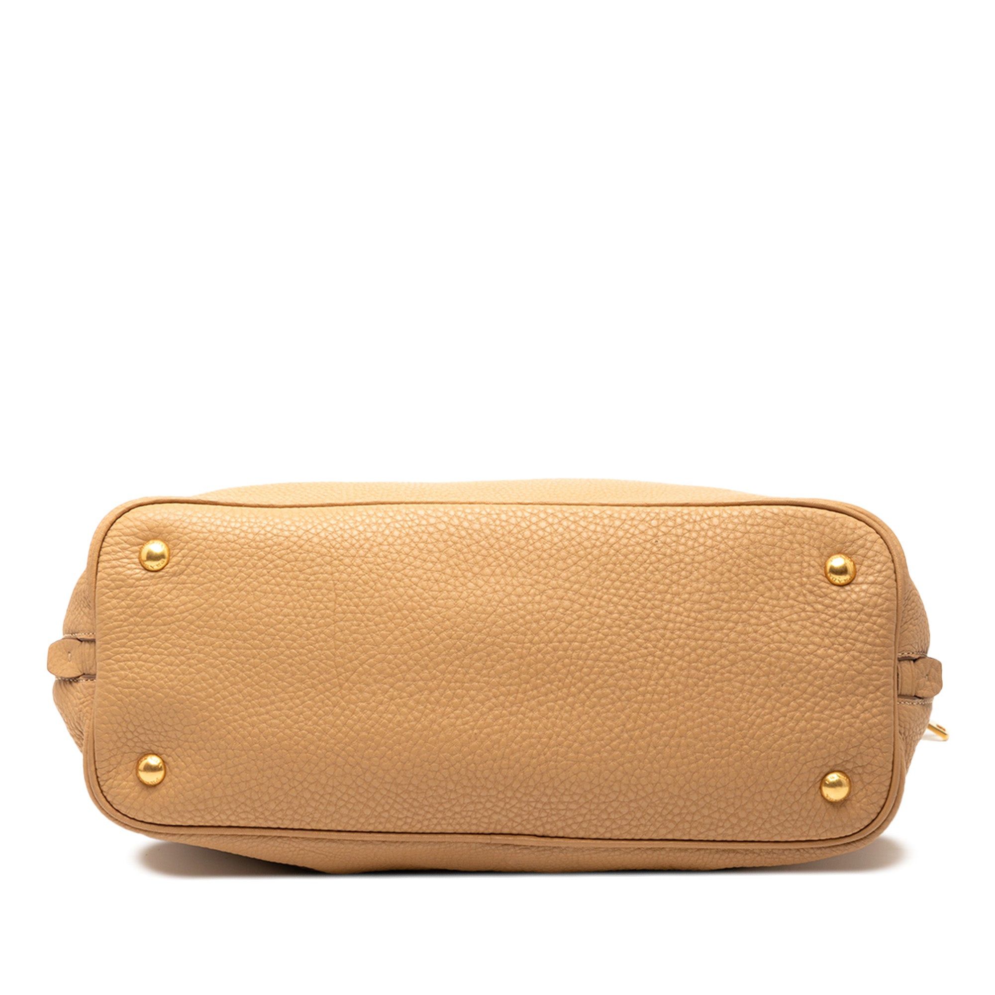 Prada Vitello Daino Side Zip Convertible Tote Size ONE SIZE - 3 Thumbnail