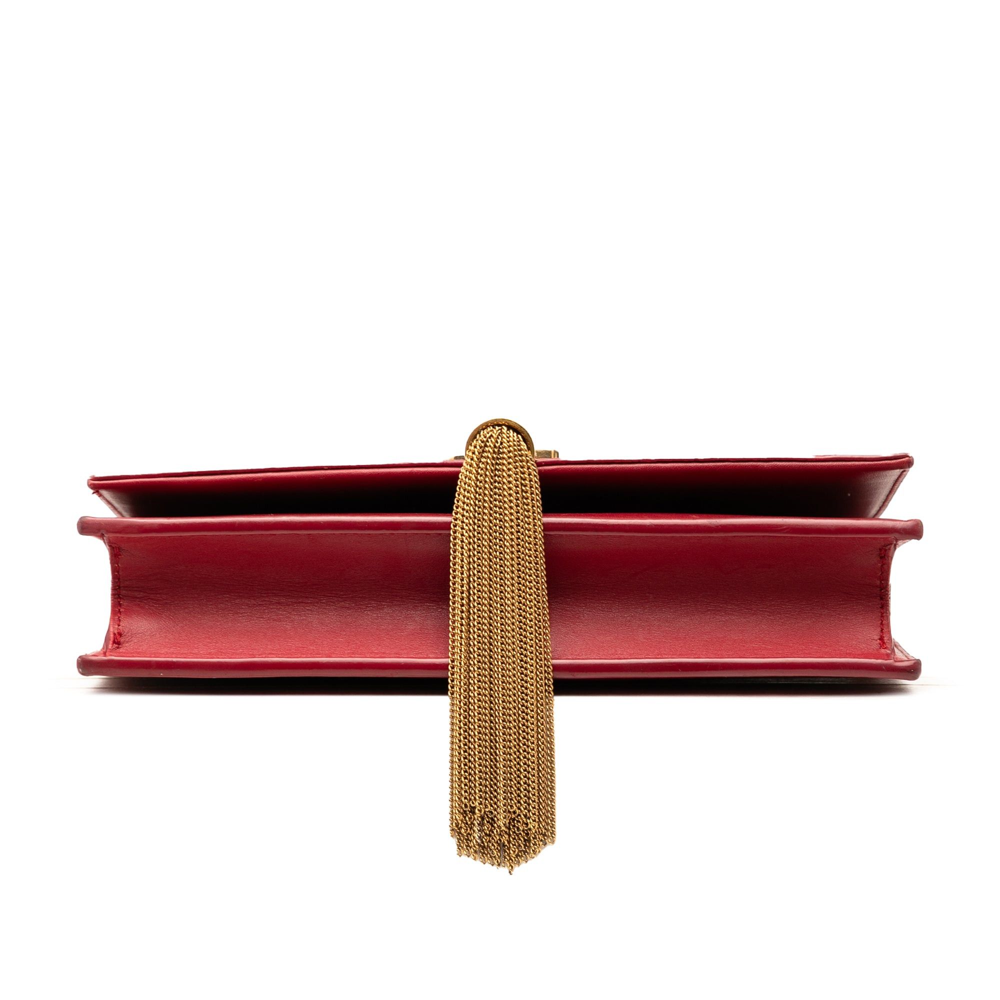 Saint Laurent Paris Smooth Calfskin Monogram Kate Tassel Wallet on Chain Size ONE SIZE - 3 Thumbnail