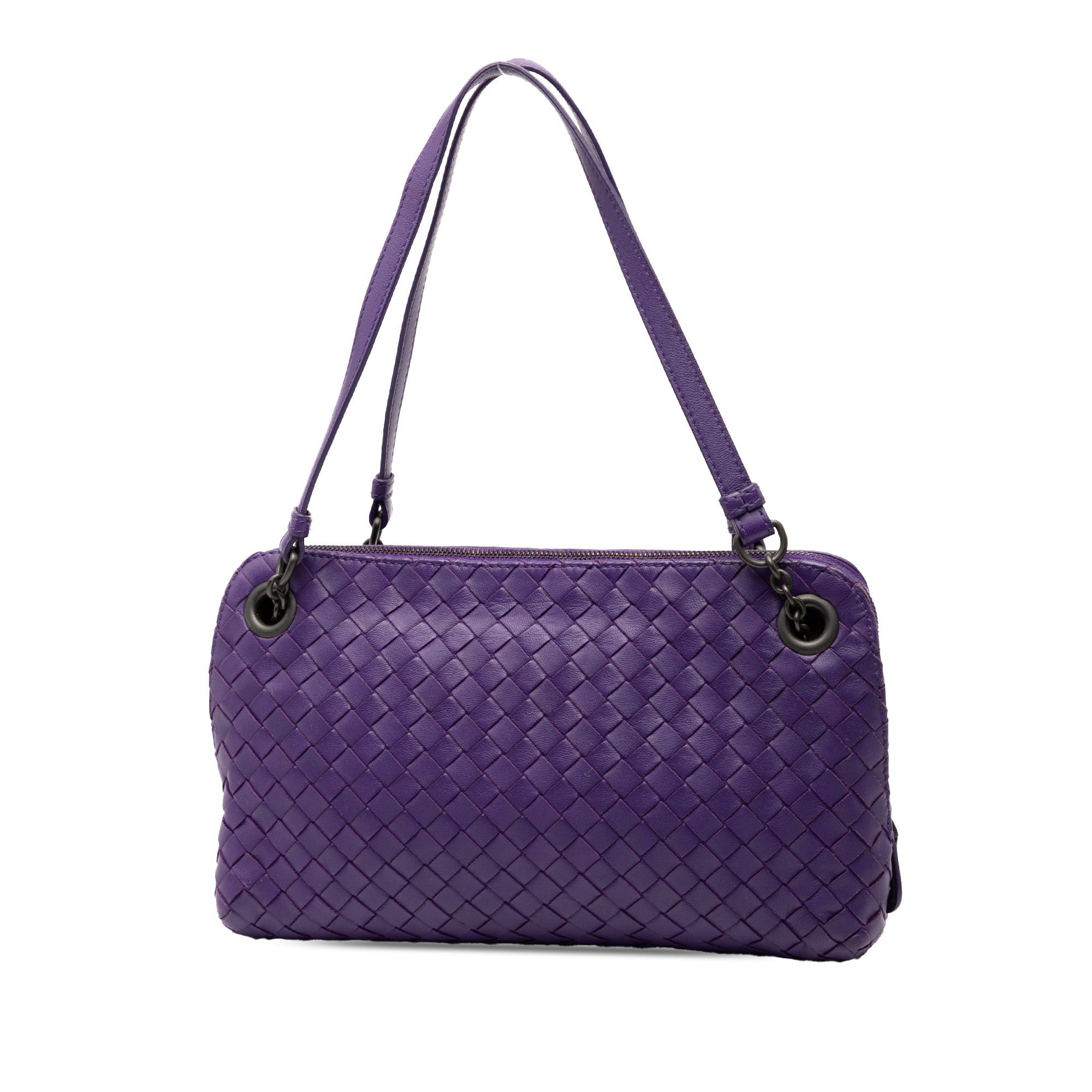 Bottega Veneta Nappa Intrecciato Triple Zip Shoulder Bag Size ONE SIZE - 2 Thumbnail