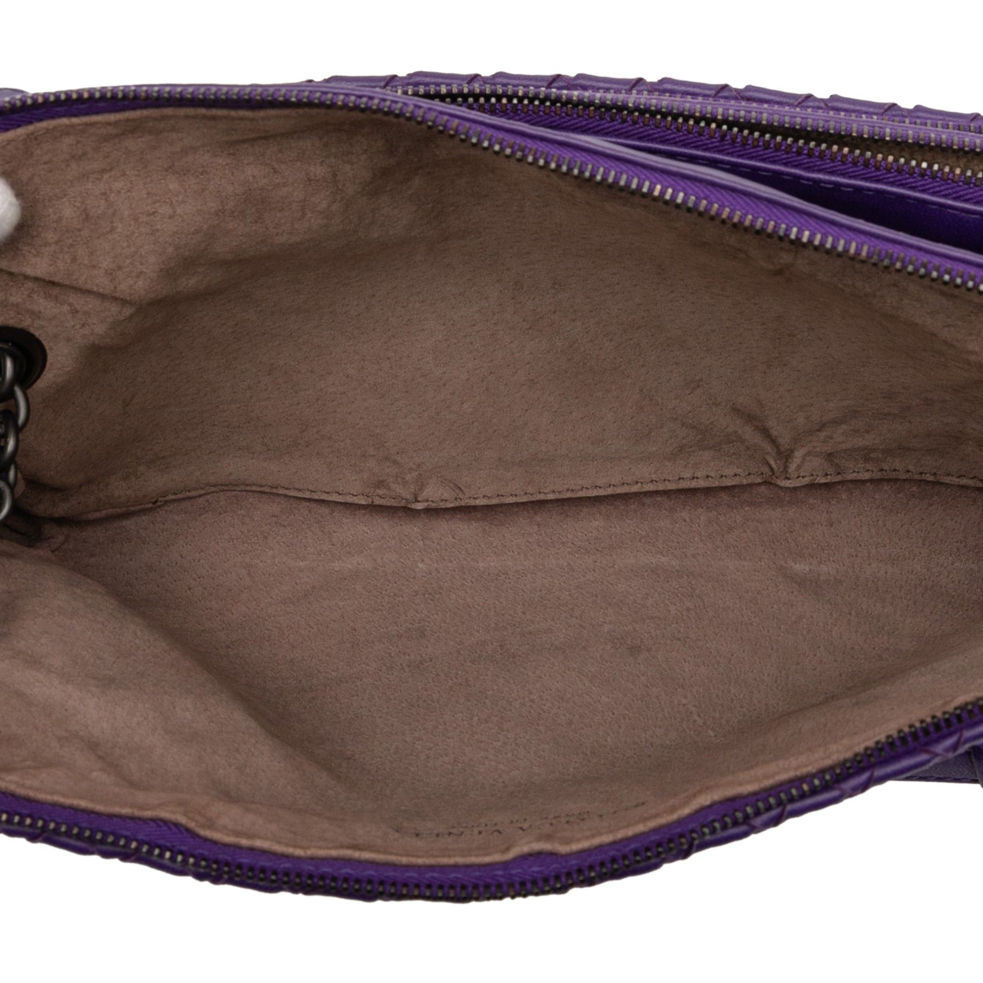 Bottega Veneta Nappa Intrecciato Triple Zip Shoulder Bag Size ONE SIZE - 4 Thumbnail