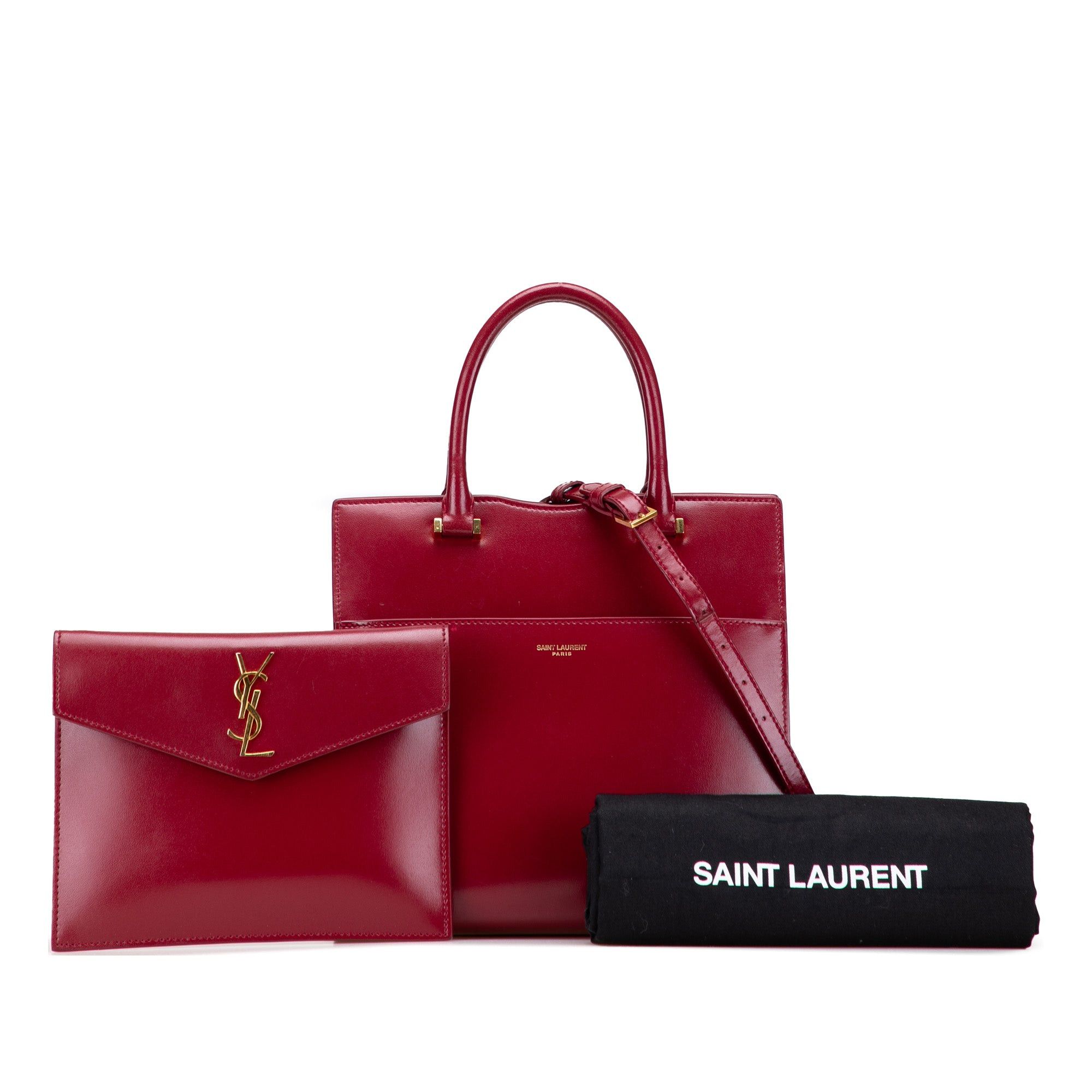 Saint Laurent Paris Small Leather Uptown Satchel Size ONE SIZE - 10 Thumbnail