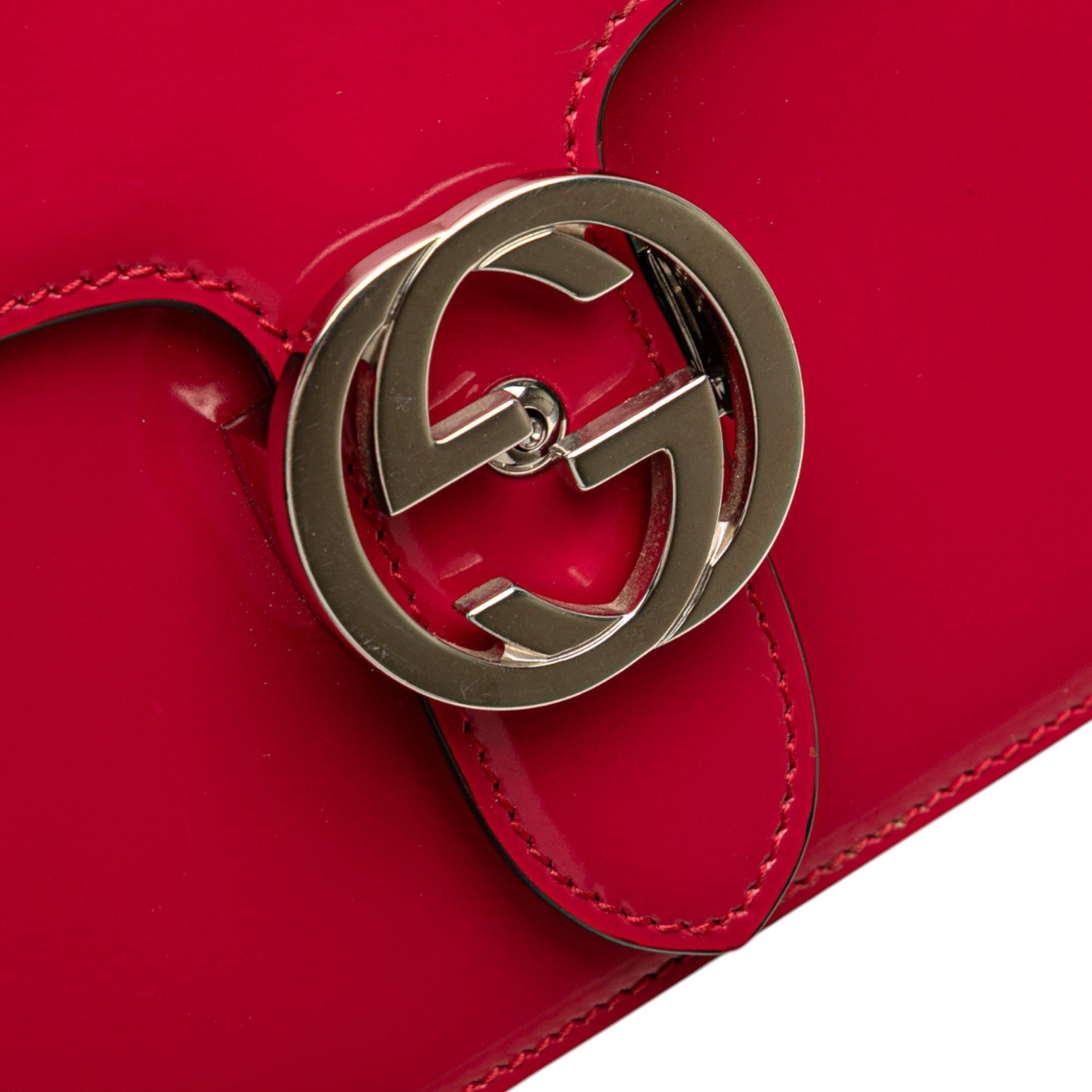 Gucci Medium Patent Dollar Interlocking G Crossbody Size ONE SIZE - 7 Thumbnail