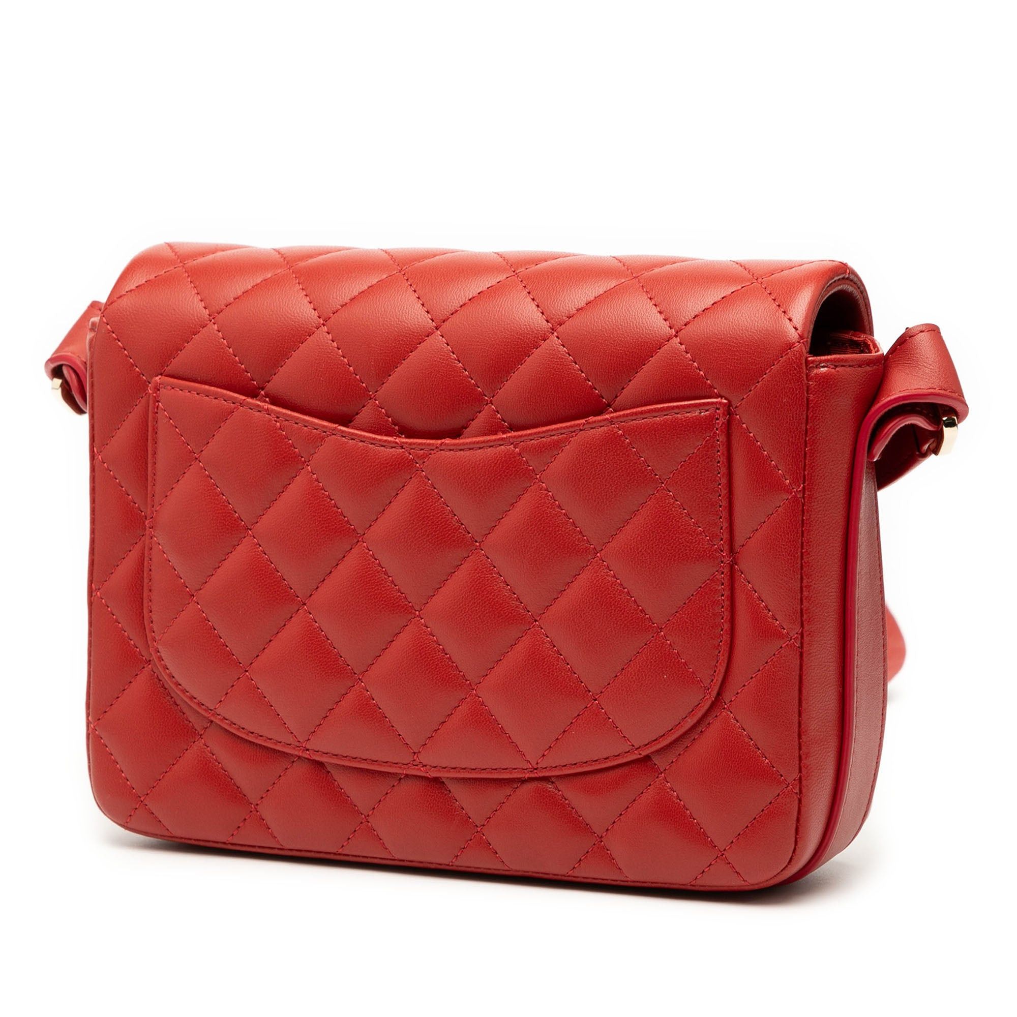 Chanel CC Quilted Calfskin Ruffle Strap Flap Size ONE SIZE - 2 Thumbnail