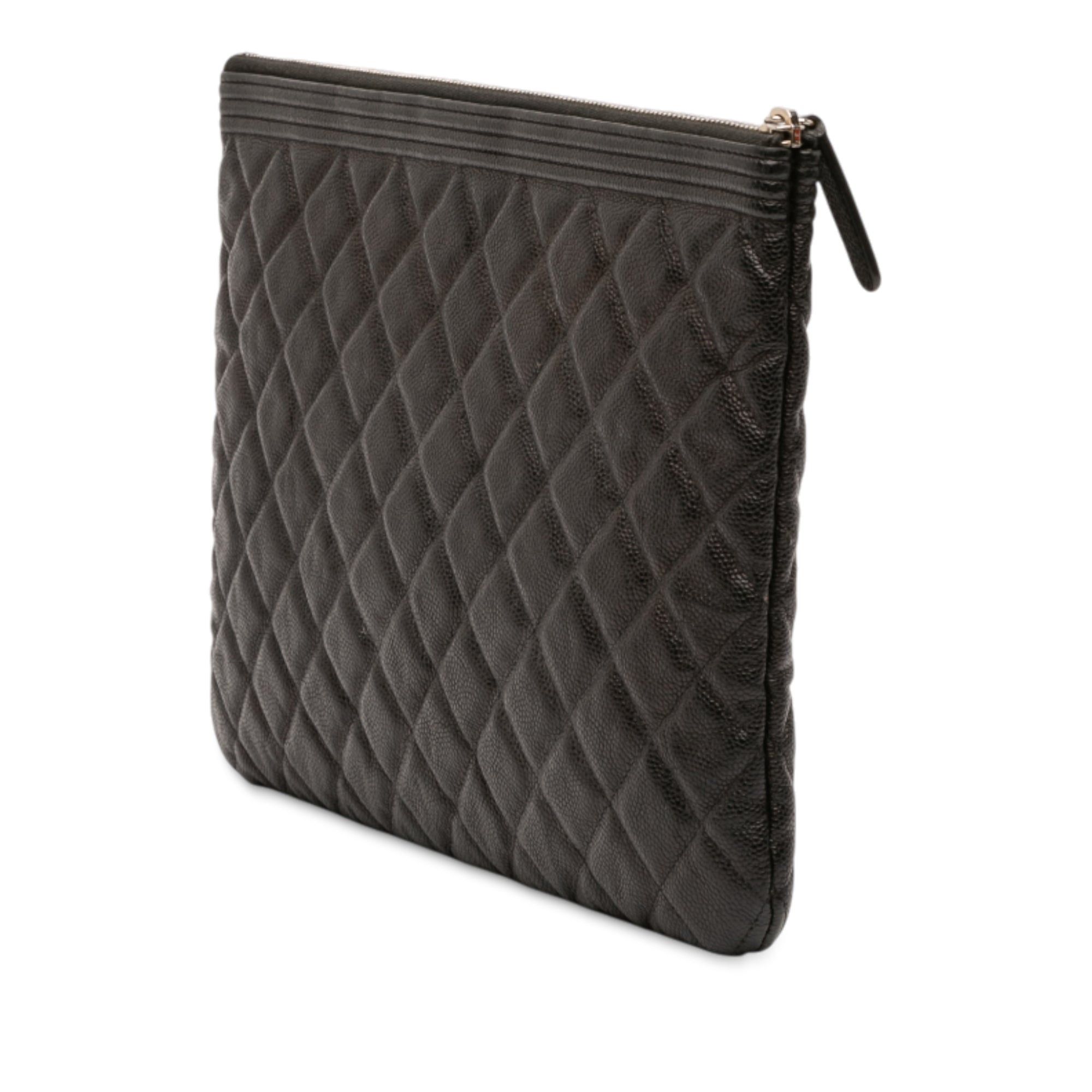 Chanel Medium Quilted Caviar Boy O Case Clutch Size ONE SIZE - 2 Thumbnail