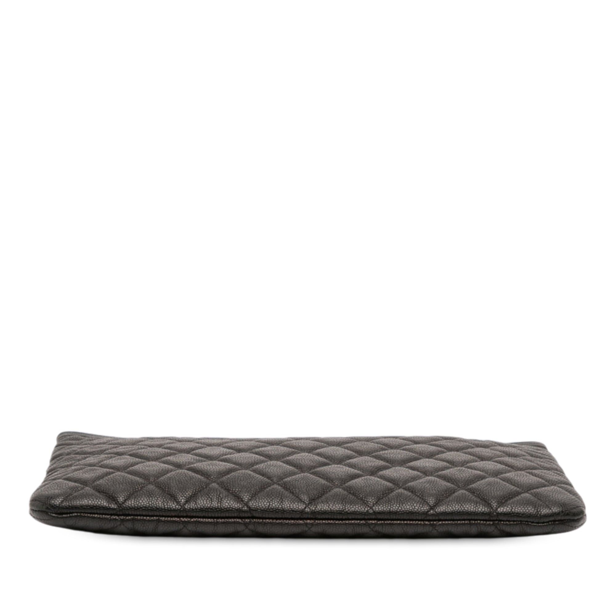 Chanel Medium Quilted Caviar Boy O Case Clutch Size ONE SIZE - 3 Thumbnail