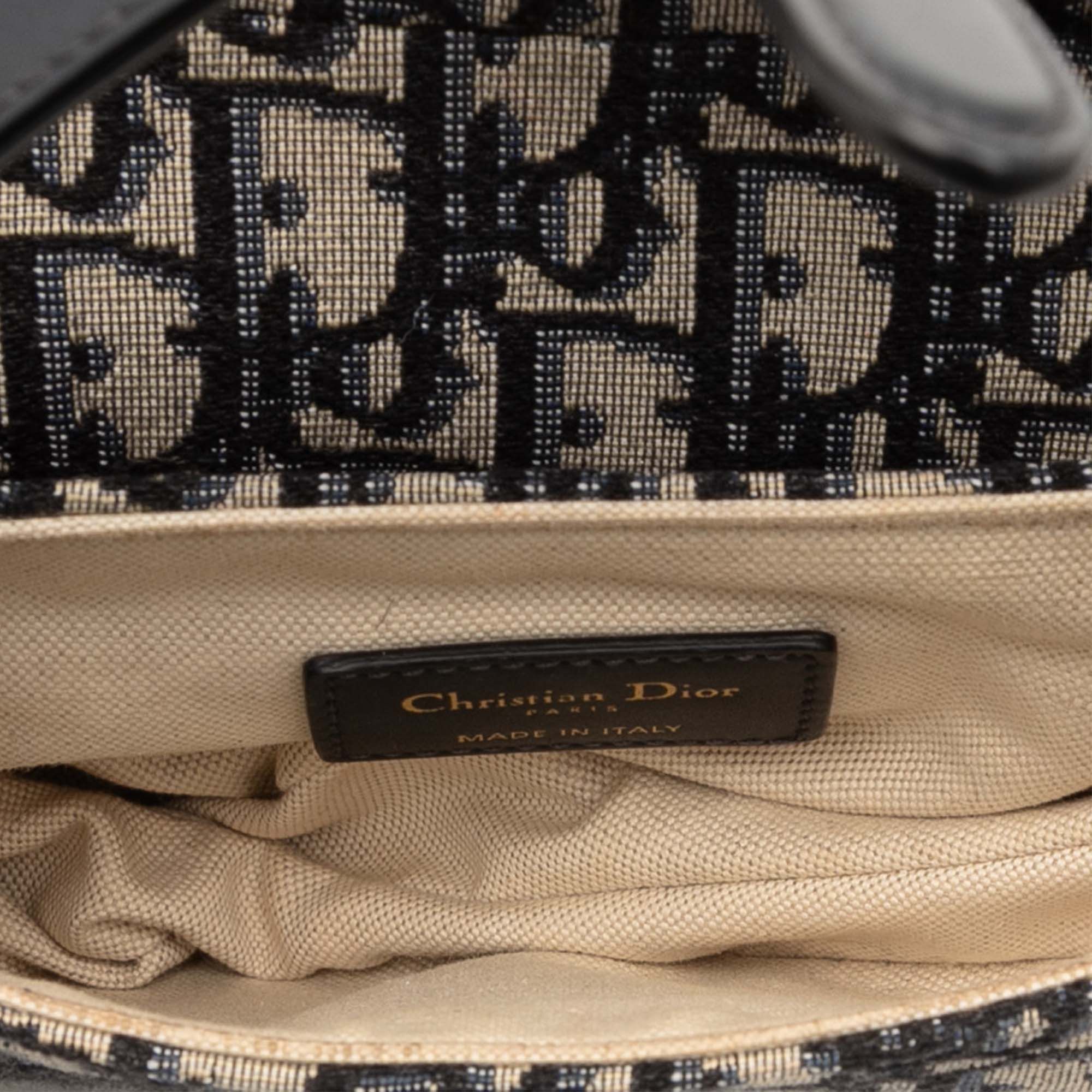 Dior Mini Oblique Canvas Saddle Bag Size ONE SIZE - 4 Thumbnail
