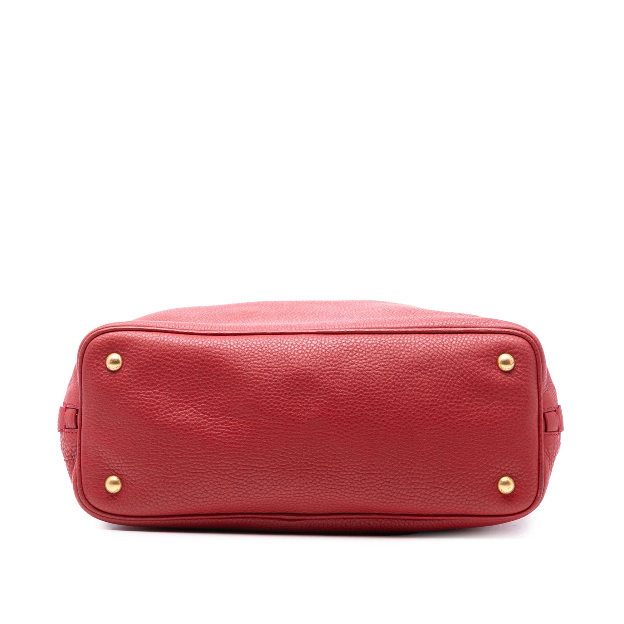 Prada Vitello Daino Side Zip Shopper Tote Size ONE SIZE - 3 Thumbnail
