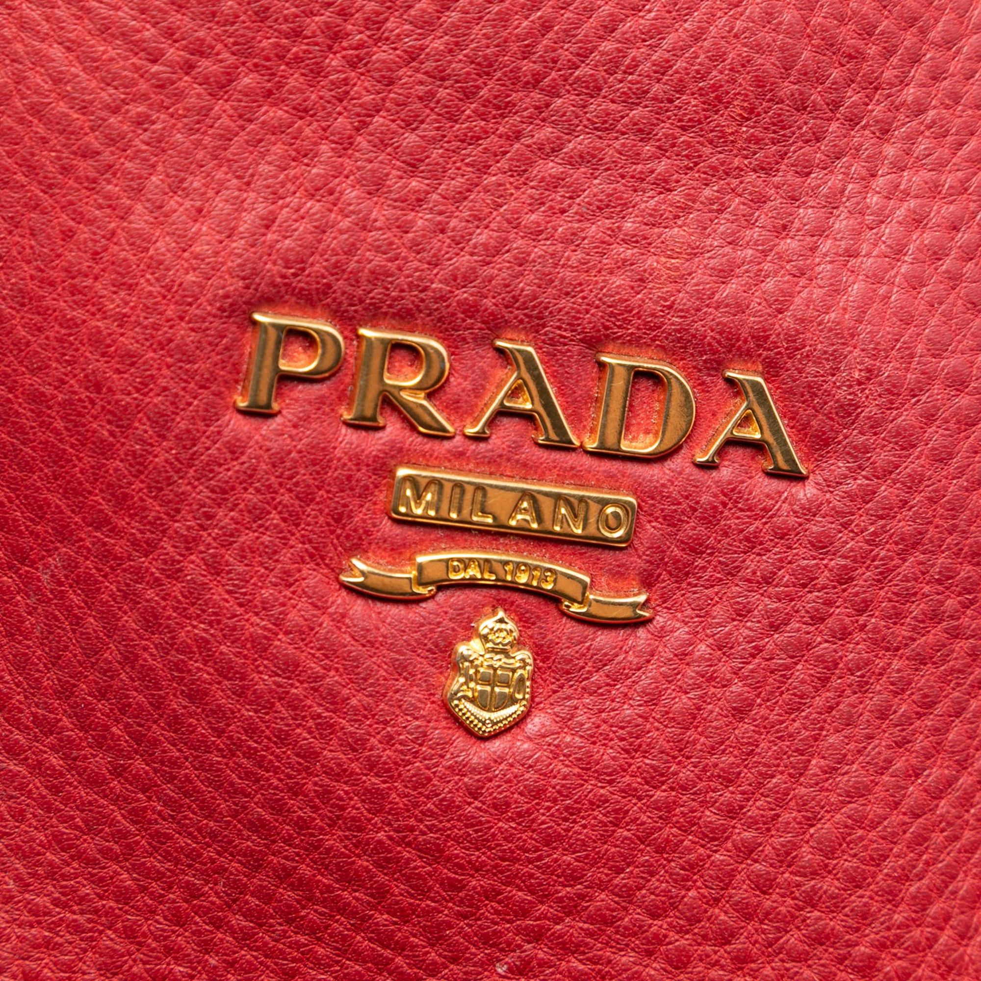Prada Vitello Daino Side Zip Shopper Tote Size ONE SIZE - 5 Thumbnail