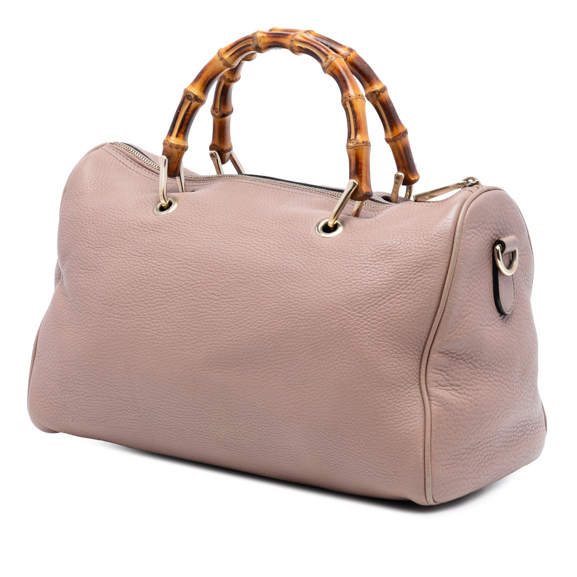 Gucci Medium Calfskin Bamboo Shopper Boston Bag Size ONE SIZE - 2 Thumbnail