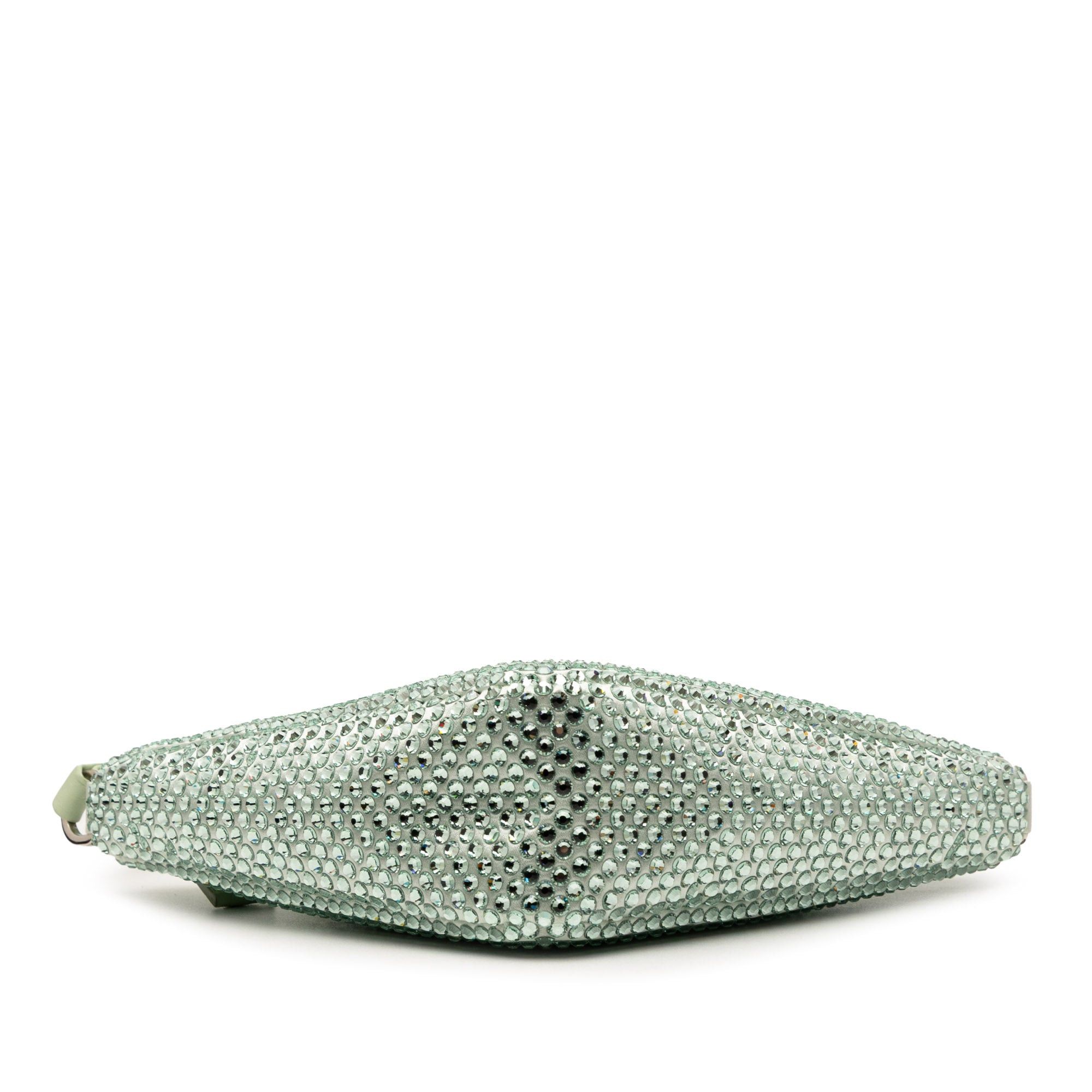 Prada Satin Crystal Embellished Triangle Pouch Size ONE SIZE - 3 Thumbnail