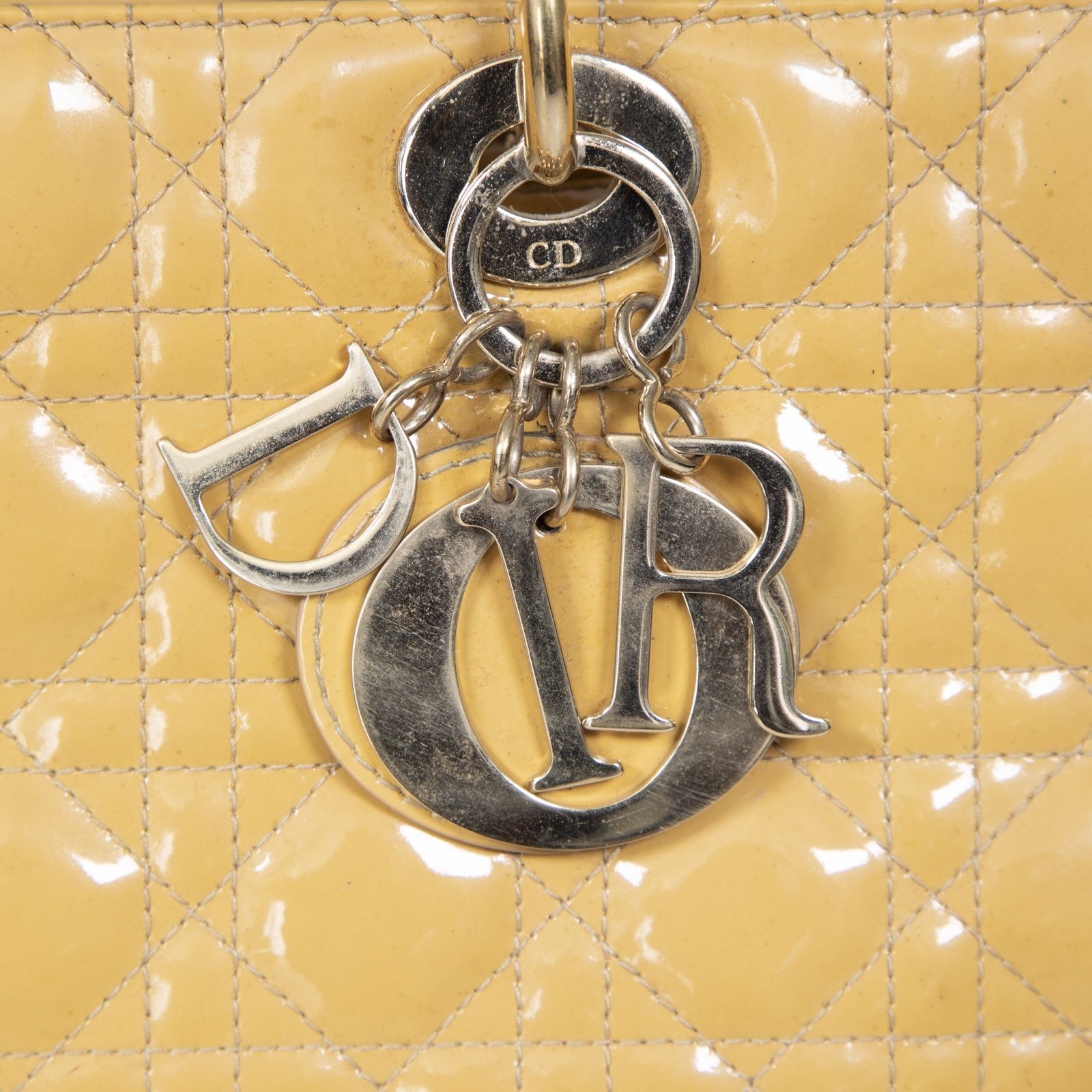 Dior 2011 Beige Patent Cannage Large Lady Dior Size ONE SIZE - 6 Thumbnail