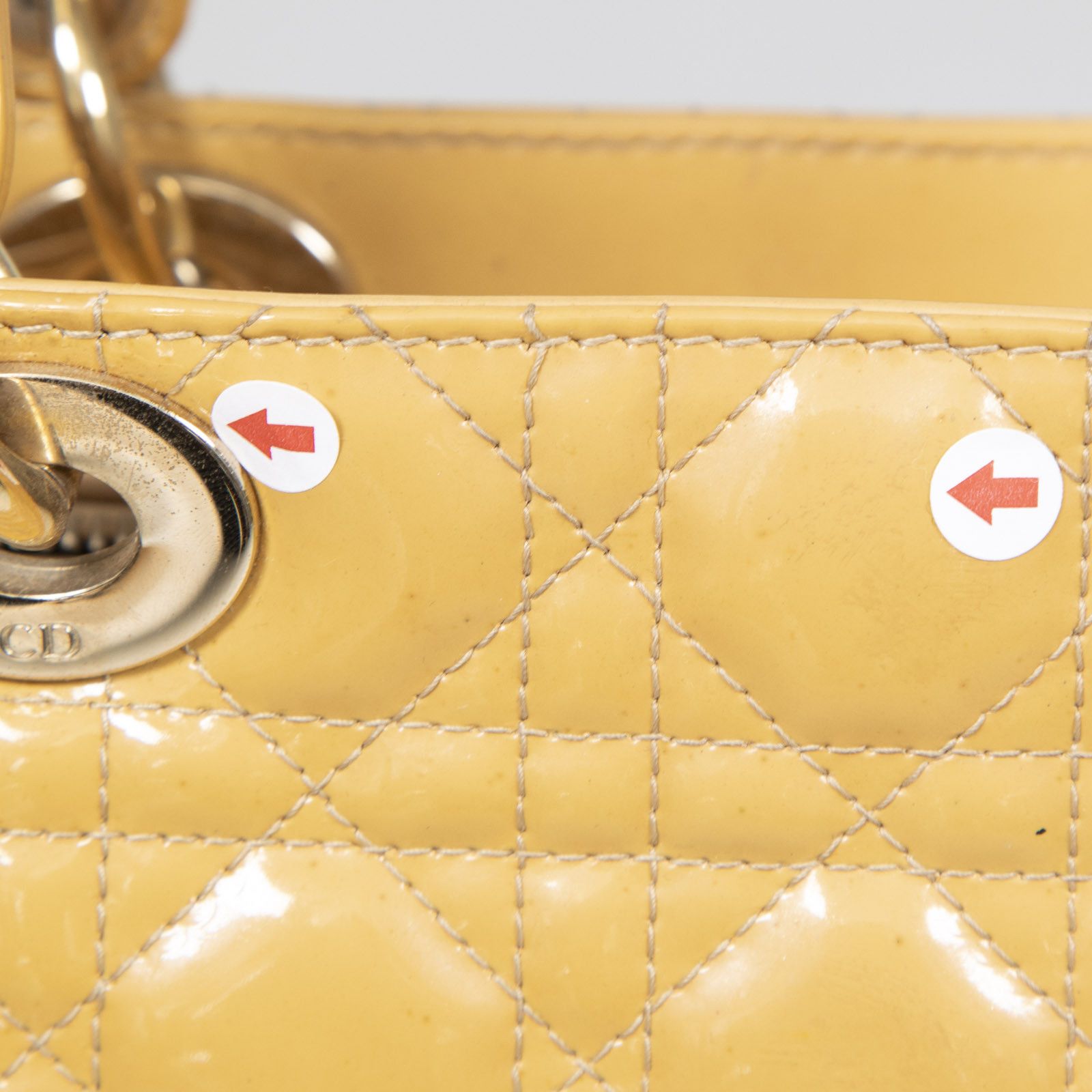 Dior 2011 Beige Patent Cannage Large Lady Dior Size ONE SIZE - 11 Thumbnail