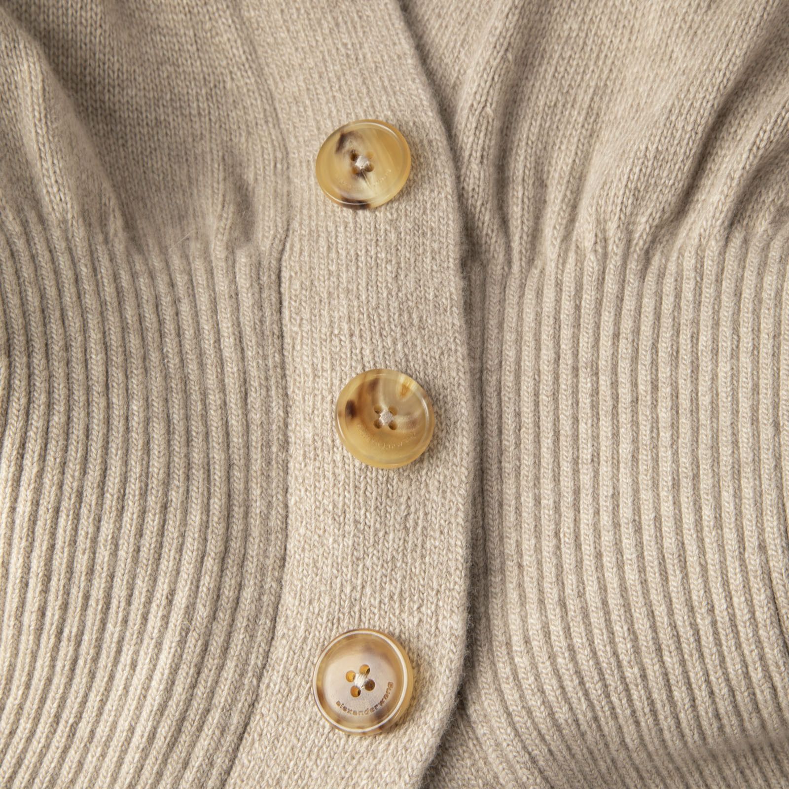 Alexander Wang Beige Wool Long Buttoned Cardigan Size S / US 4 / IT 40 - 3 Thumbnail
