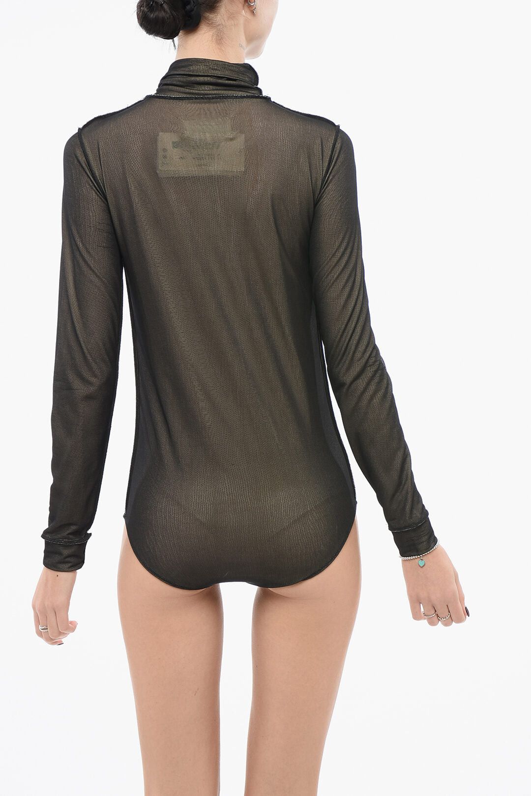 Maison Margiela MM3 Viscose Double-Layer Bodysuit Size ONE SIZE - 2 Thumbnail