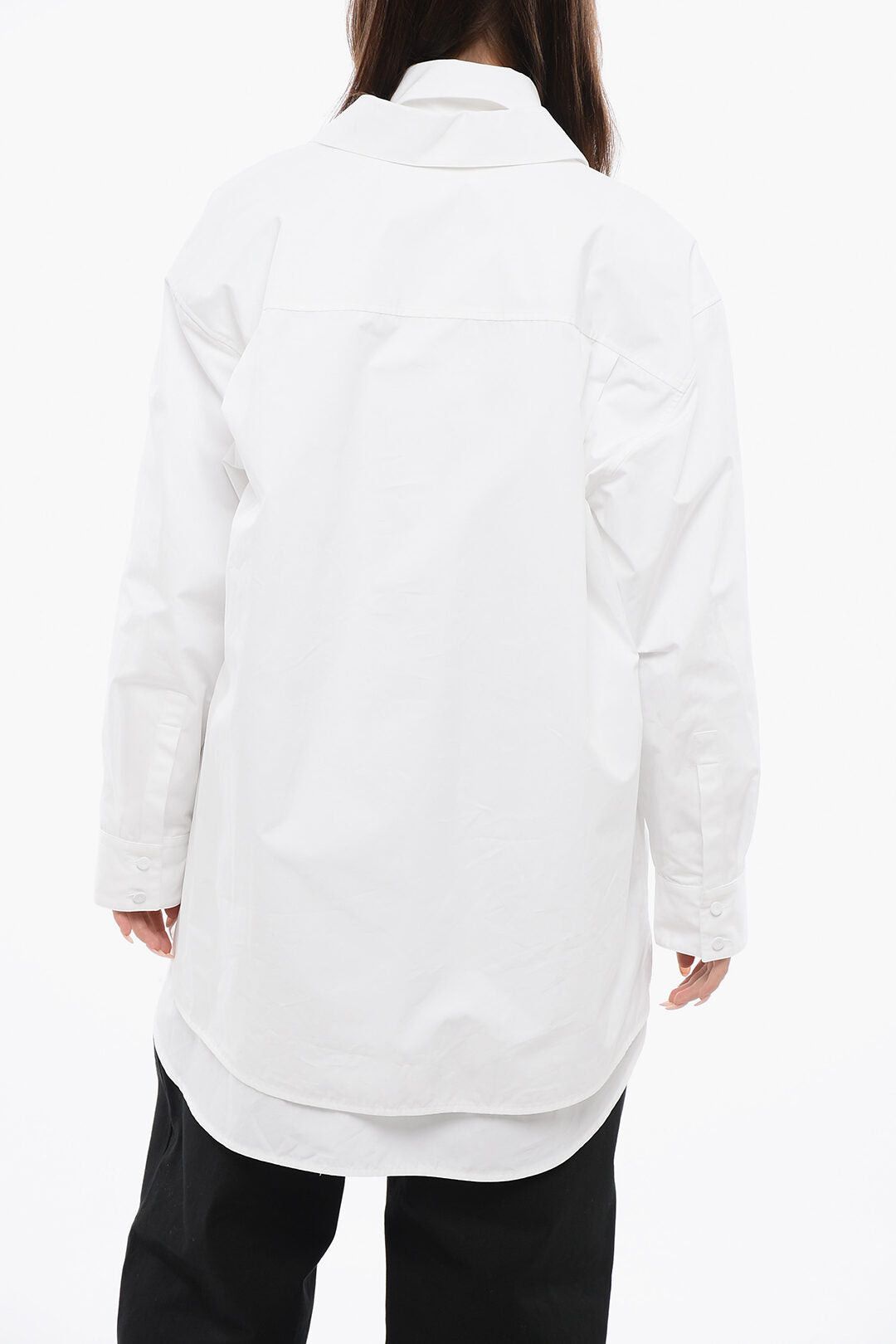 Jil Sander Poplin Oversized Shirt with Asymmetric Cut Size M / US 6-8 / IT 42-44 - 2 Thumbnail
