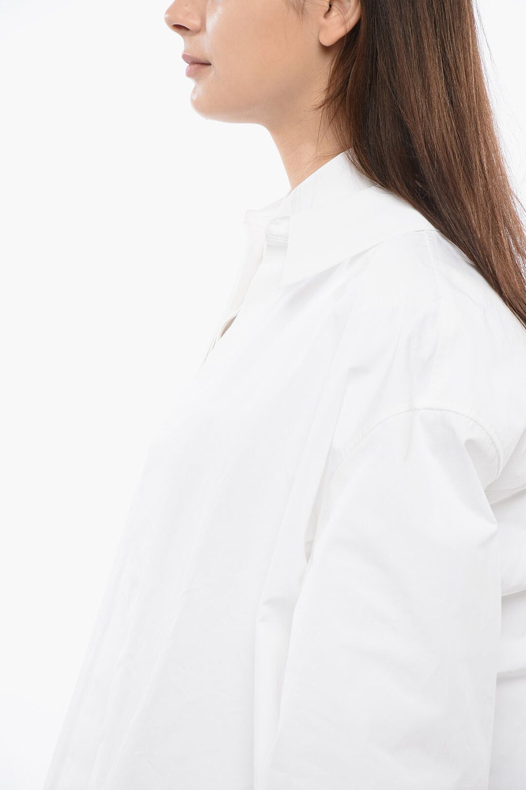 Jil Sander Poplin Oversized Shirt with Asymmetric Cut Size M / US 6-8 / IT 42-44 - 3 Thumbnail