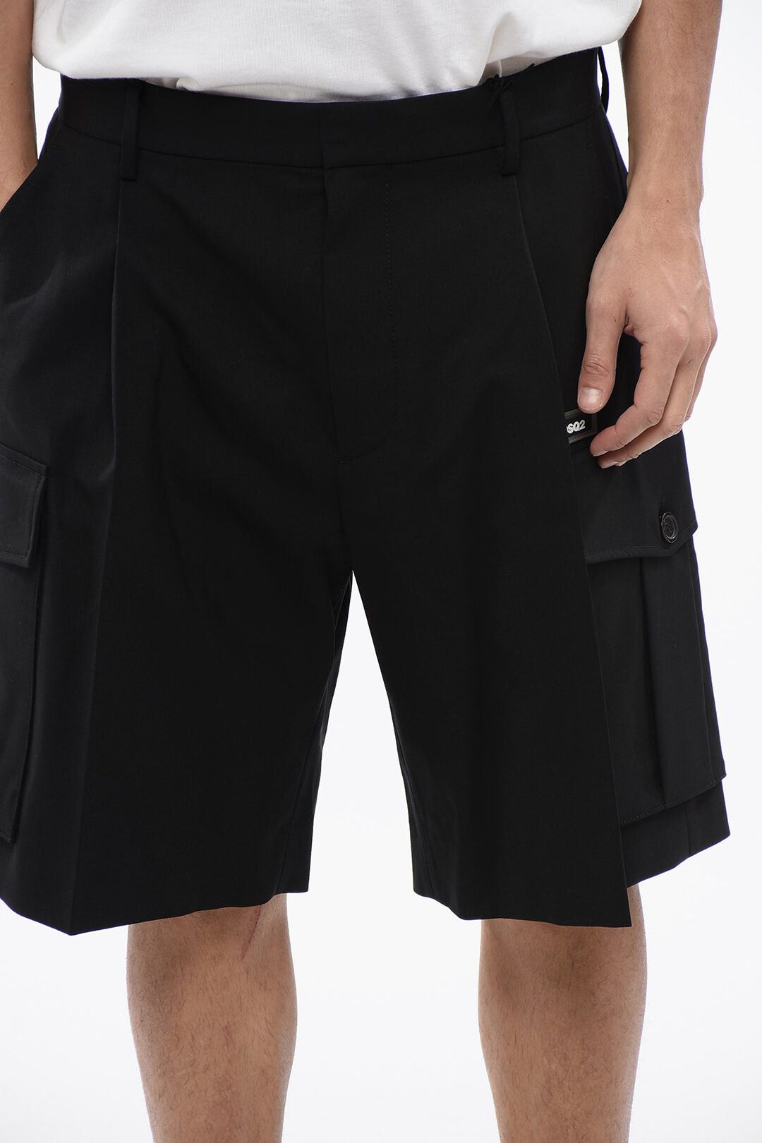 Dsquared2 Cargo Shorts VARSITY with Pleats Size US 35 - 3 Thumbnail