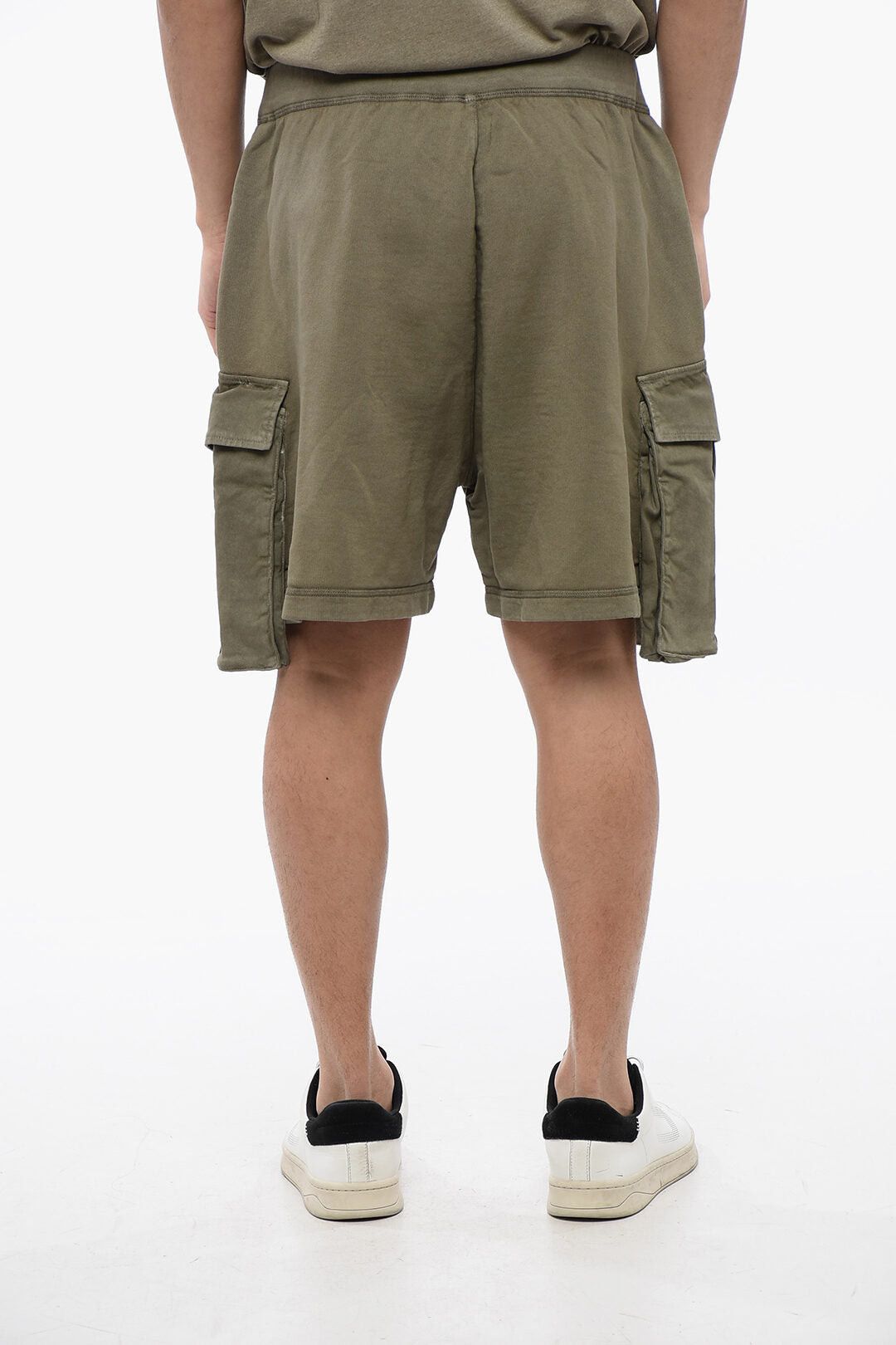 Dsquared2 Brushed Cotton Cargo Shorts with Rope Drawstring Size US 33 - 2 Thumbnail