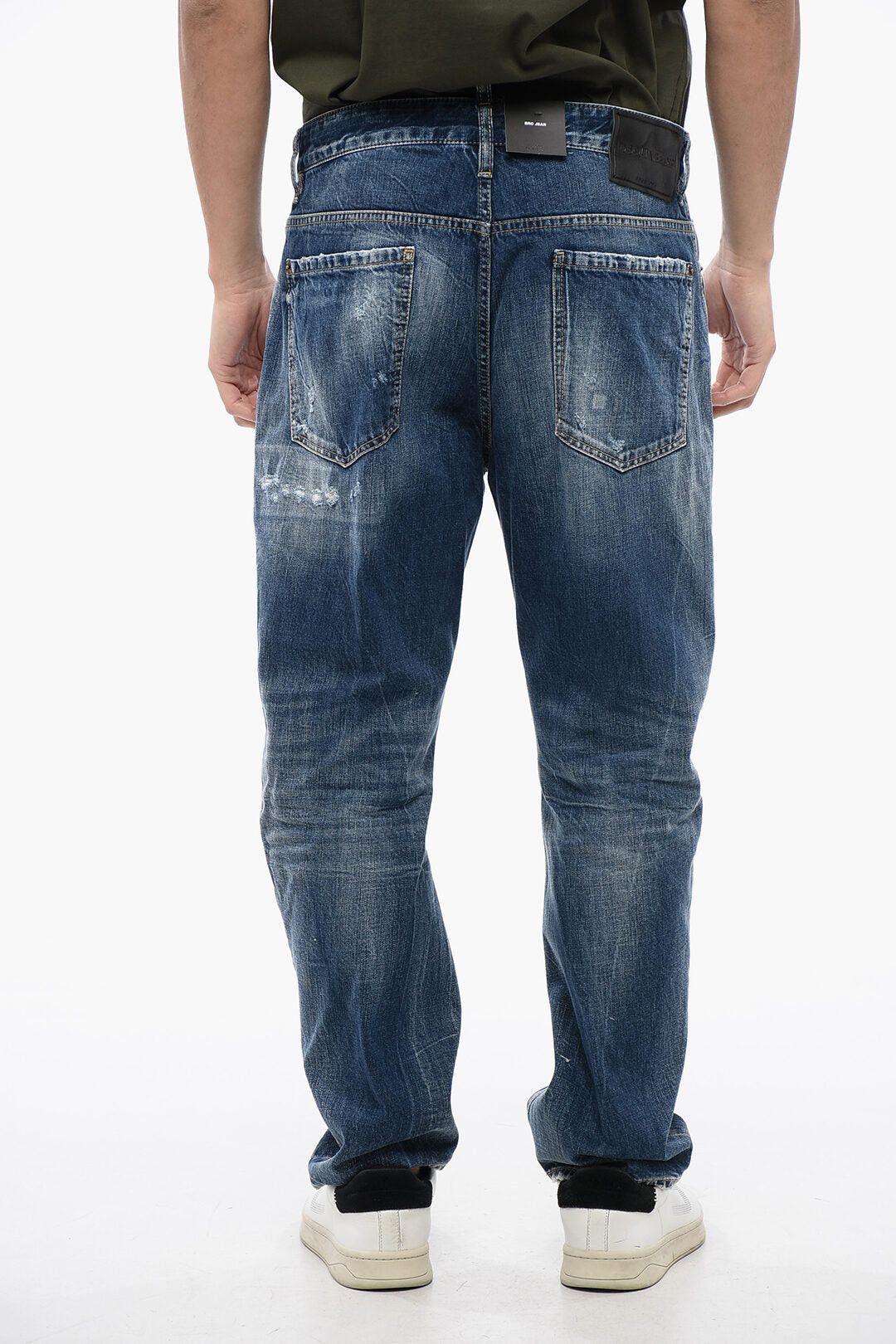 Dsquared2 Distressed Denim Jeans BRO Size US 34 / EU 50 - 2 Thumbnail