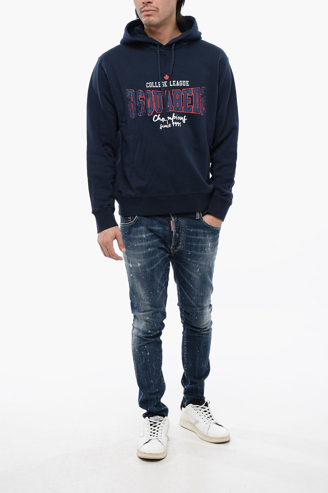 Dsquared2 Brushed Cotton Hoodie COLLEGE LEAGUE Size US XL / EU 56 / 4 - 4 Thumbnail