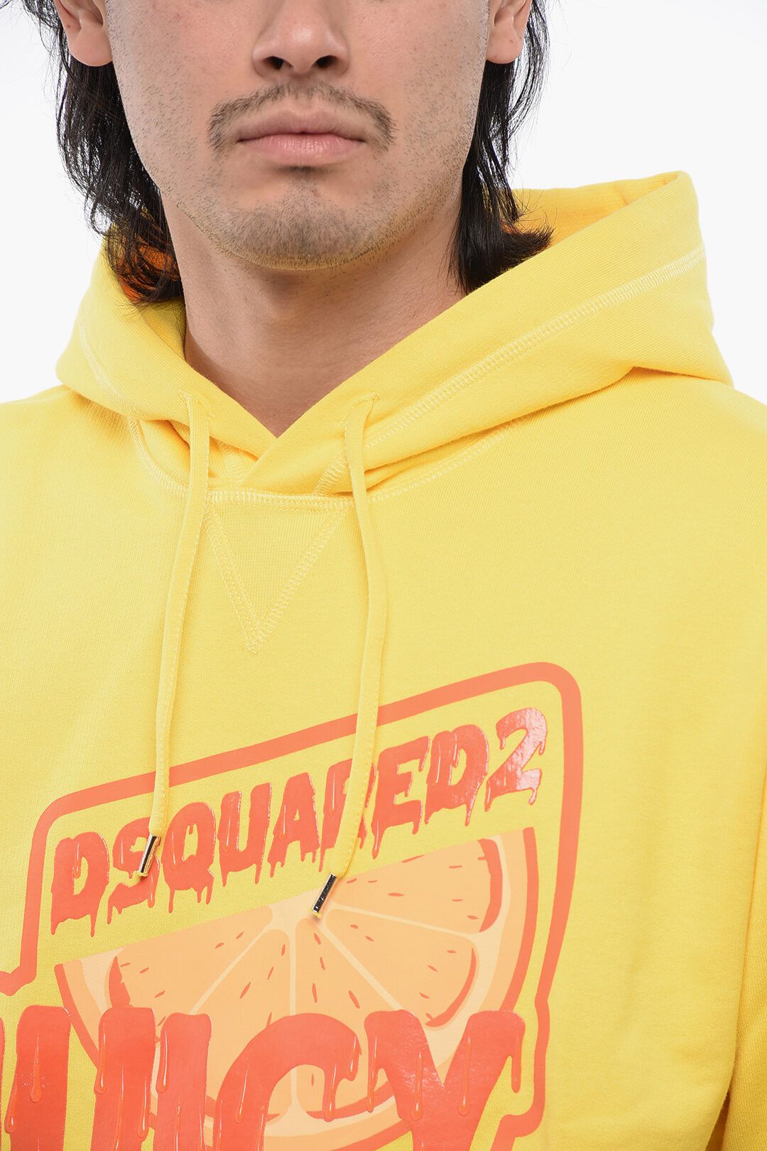 Dsquared2 Cool Fit Hoodie with Glossy Silicone Print Size US XL / EU 56 / 4 - 3 Thumbnail