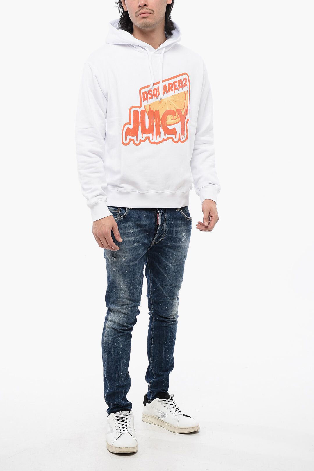 Dsquared2 Brushed Cotton Cool Fit Hoodie D2 JUICY Size US L / EU 52-54 / 3 - 4 Thumbnail